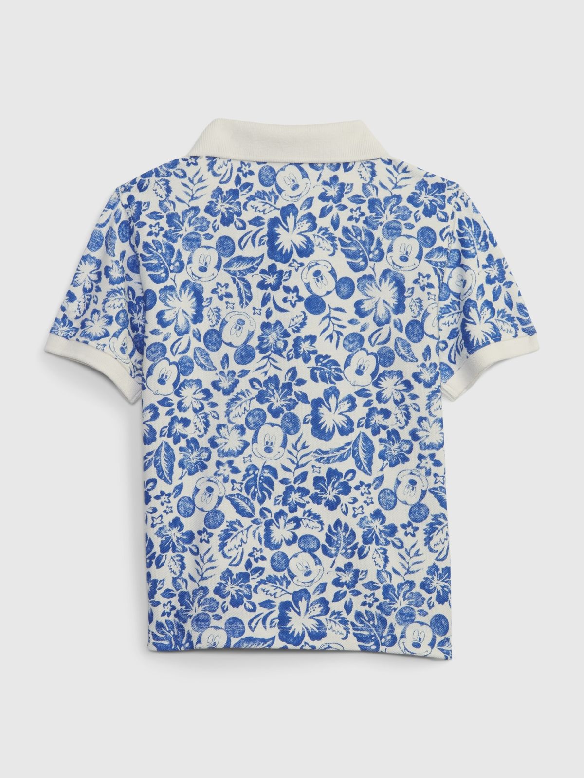 Άσπρη babyGap | Disney 100% Οργανικό Βαμβάκι Mickey Mouse Πικέ Πόλο Μπλούζα-626026000