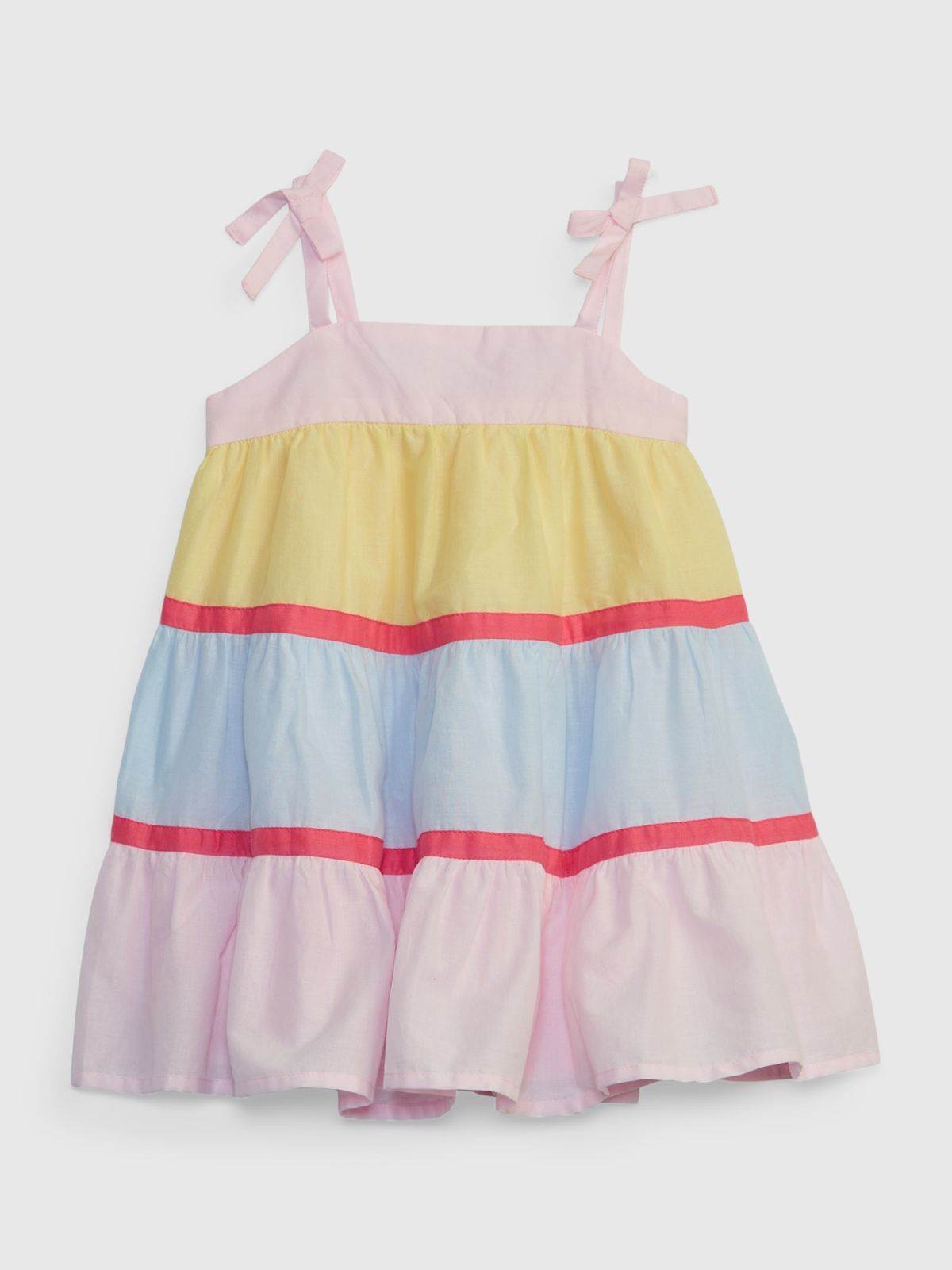 Multi Βρεφικό Colorblock Tiered Φόρεμα-669361000