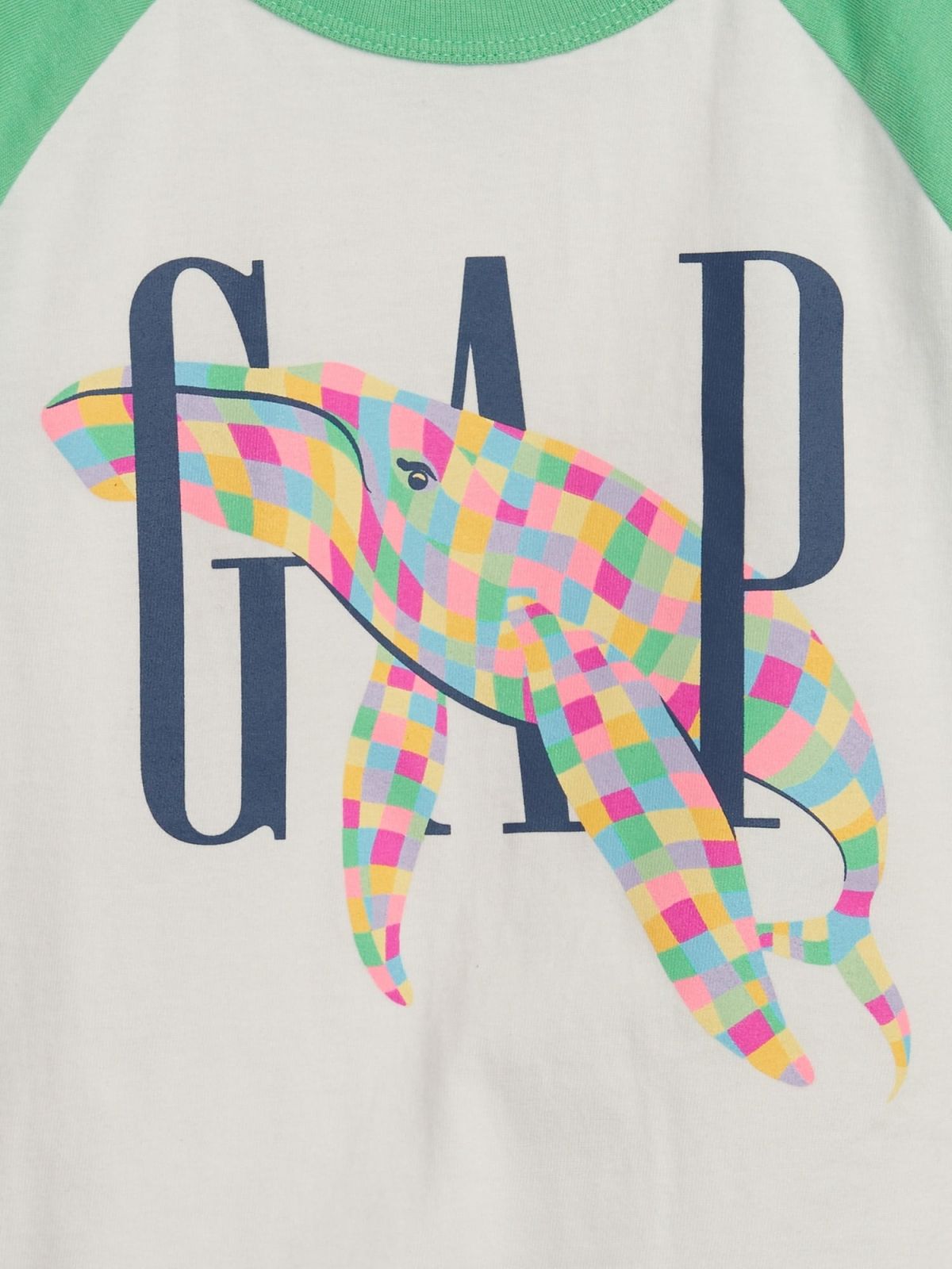 Άσπρη Νηπιακή Mix and Match Gap Logo Raglan Μπλούζα-595299000