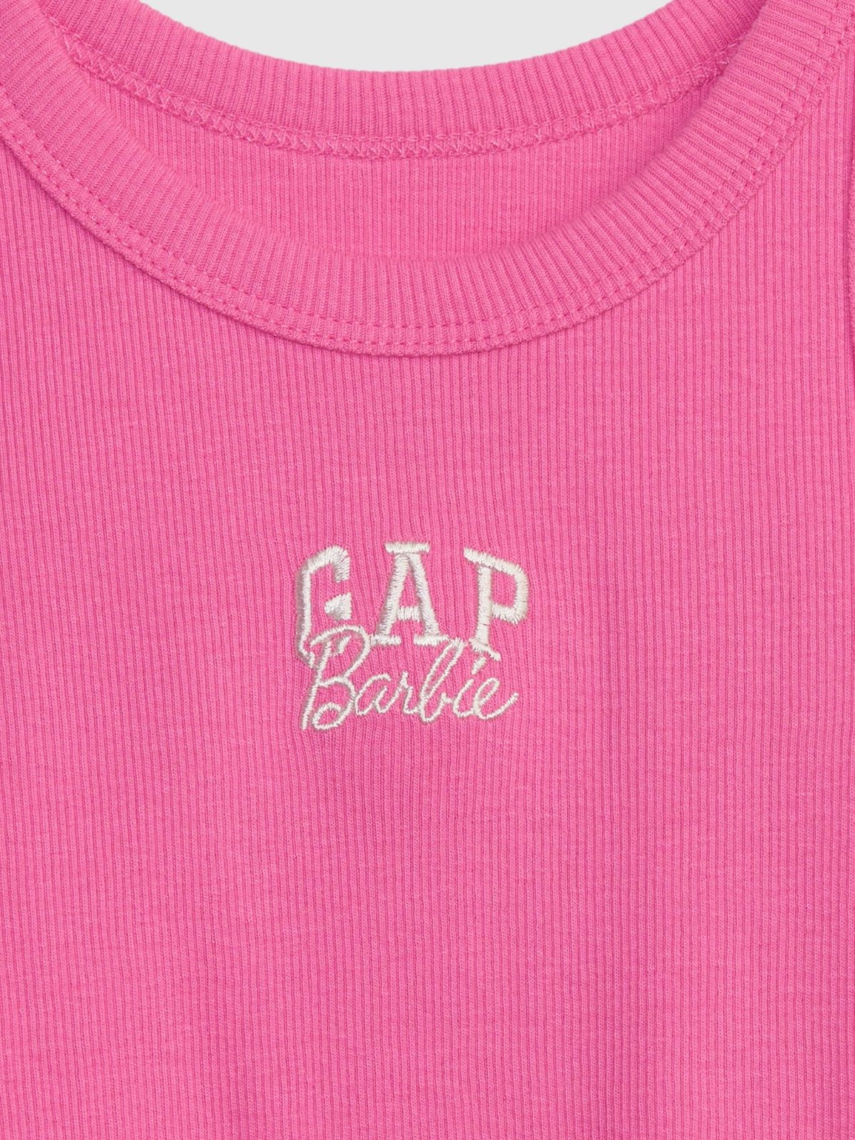 Ροζ Gap × Barbie™ Νηπιακή Arch Logo Αμάνικη Μπλούζα-655129000
