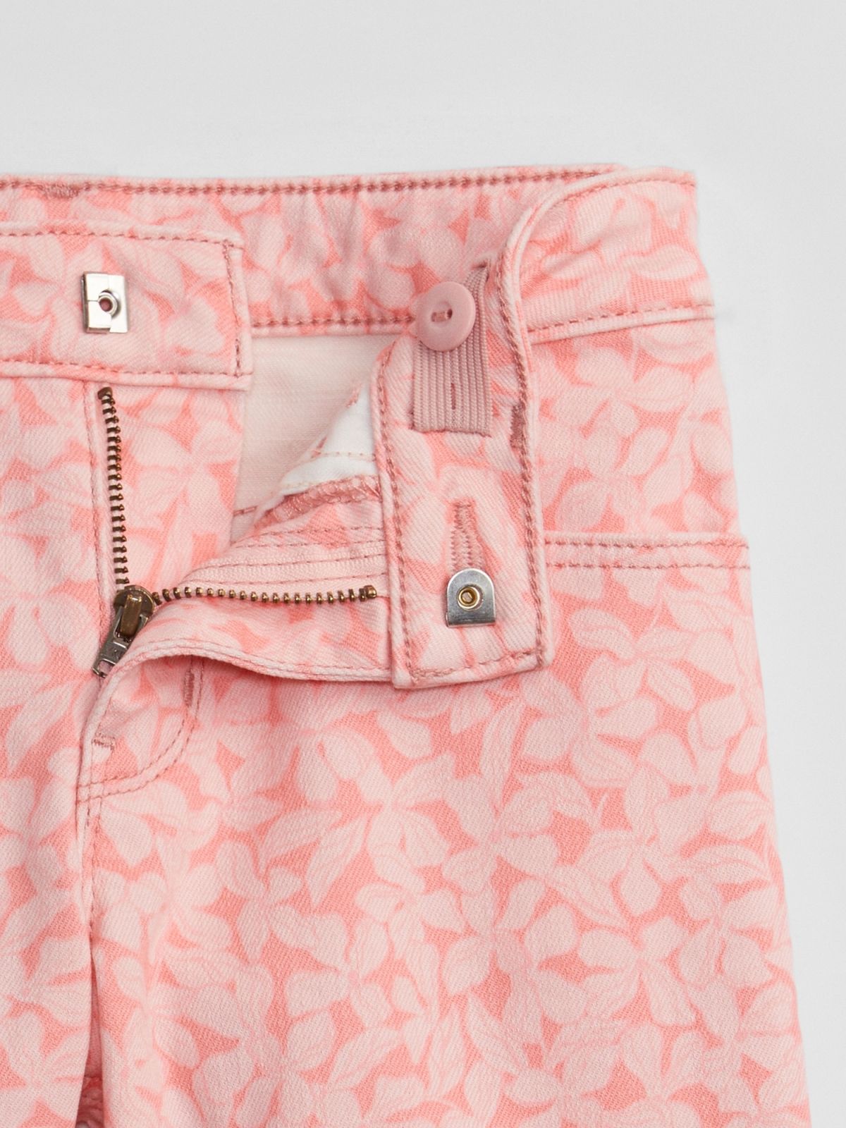 Παιδικό Mid Rise Print Midi Denim Σορτς με Washwell-649996000