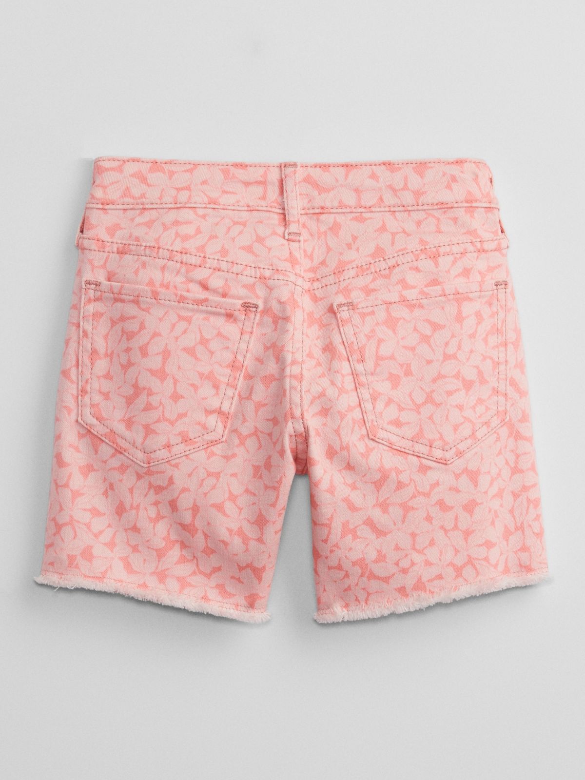 Παιδικό Mid Rise Print Midi Denim Σορτς με Washwell-649996000