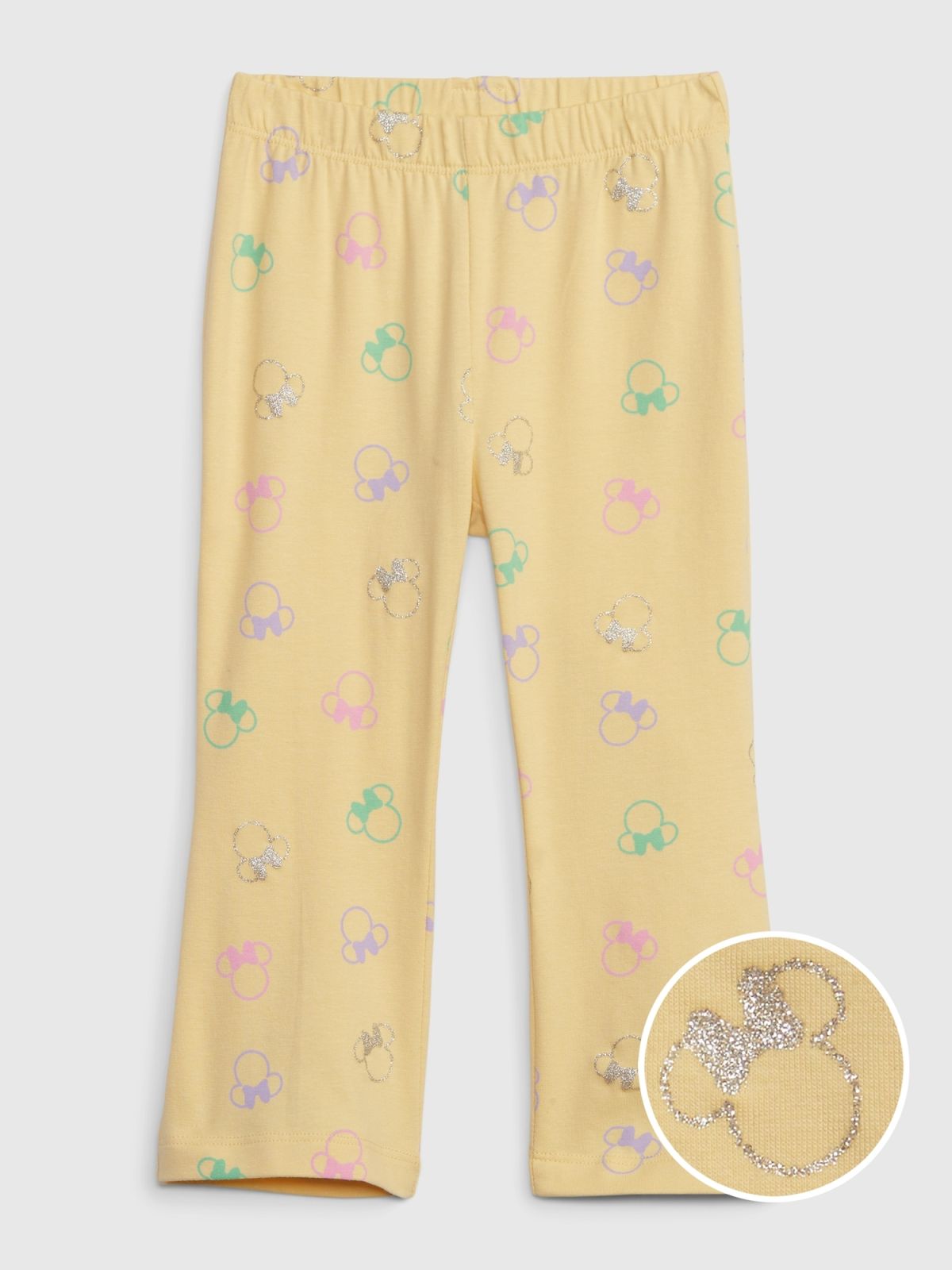 babyGap | Disney Organic Cotton Minnie Mouse Flare Leggings-714149000