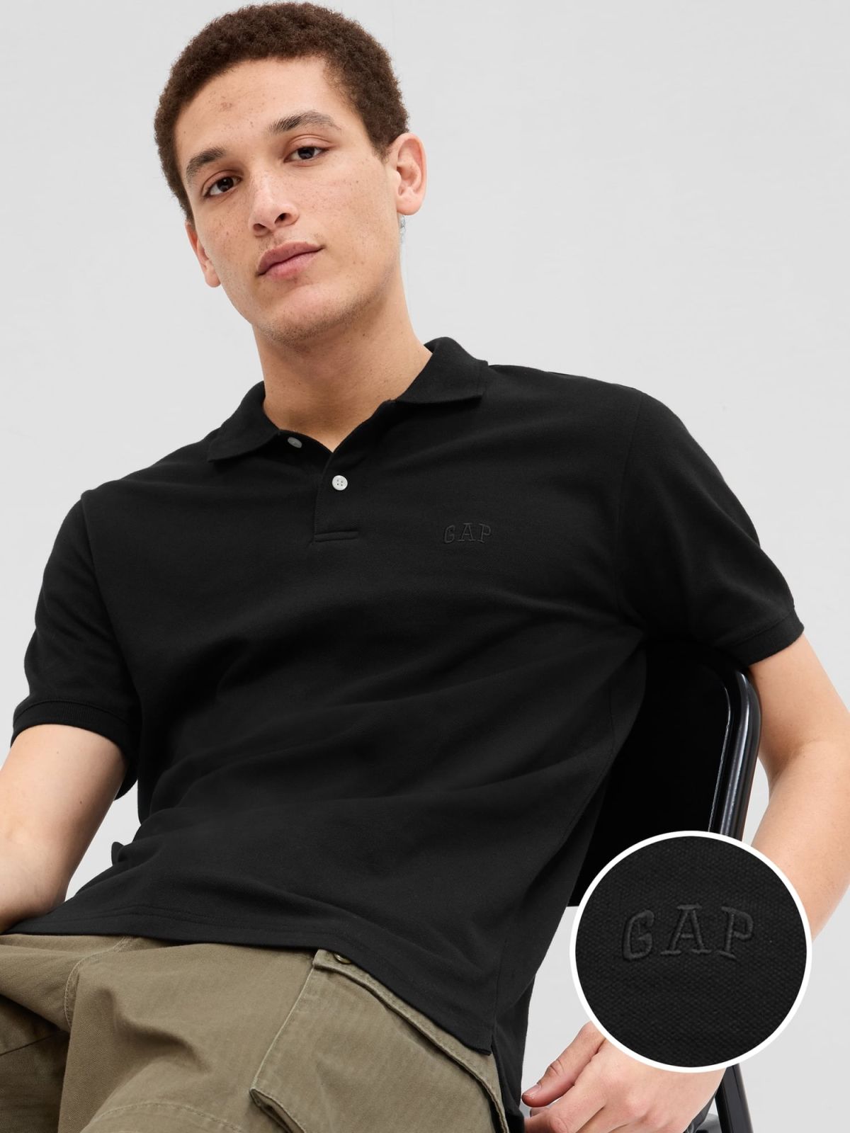 Multi Gap Logo Pique Polo Μπλούζα-586306003