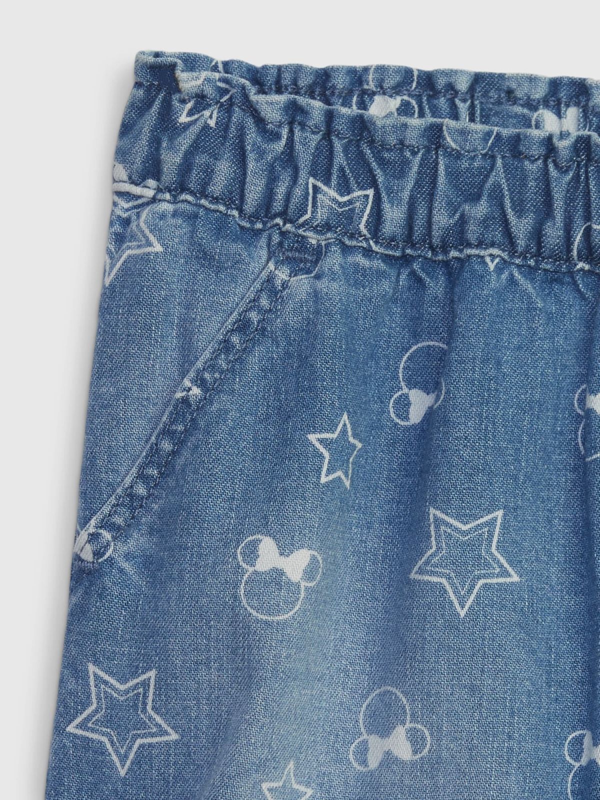 Μπλε babyGap | Disney Minnie Mouse Denim Pull-On Σορτς με Washwell-659146000