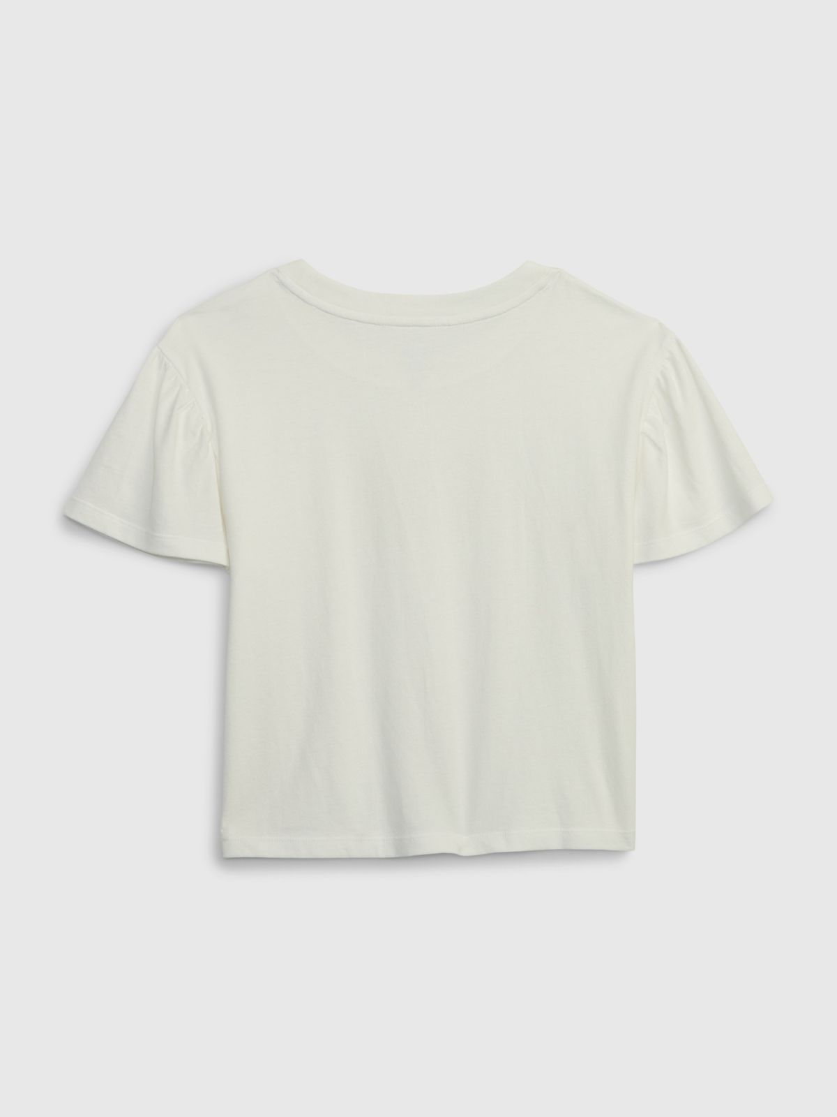 Άσπρη Παιδική Gap Logo Flutter Sleeve Μπλούζα-710431002