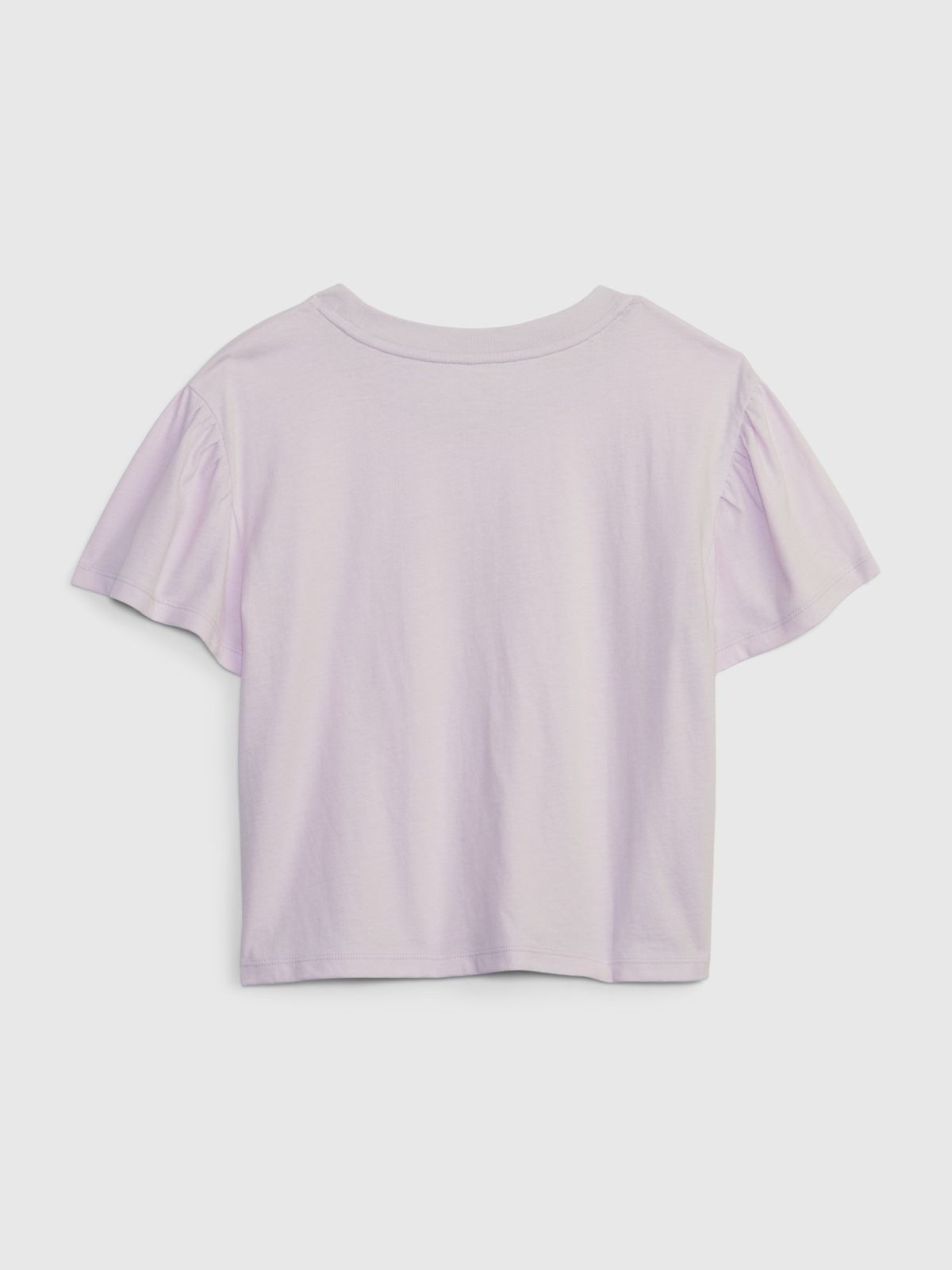 Μωβ Παιδική Gap Logo Flutter Sleeve Μπλούζα-710431000