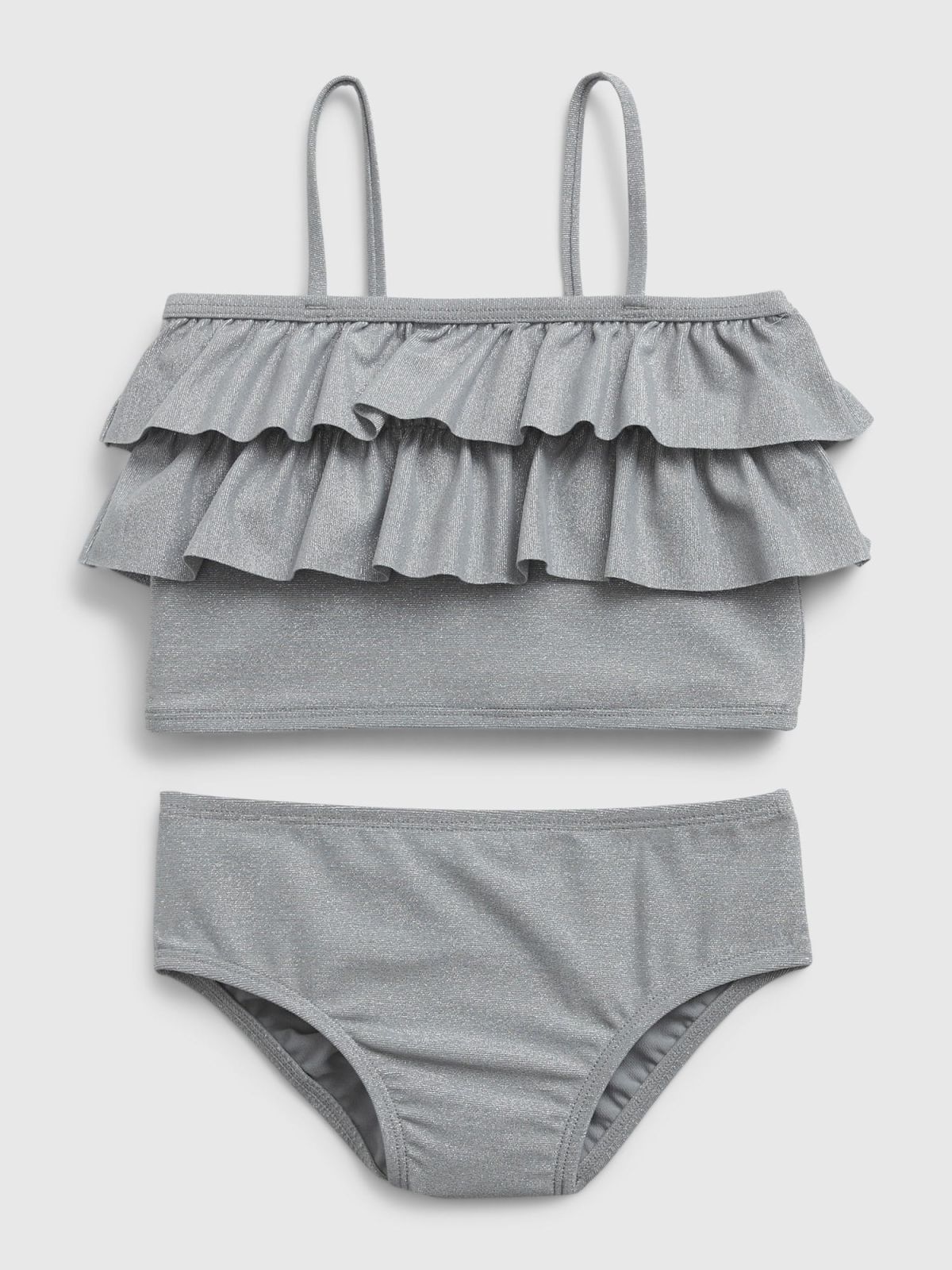 Toddler Metallic Ruffle Swim Two-Piece-641398000