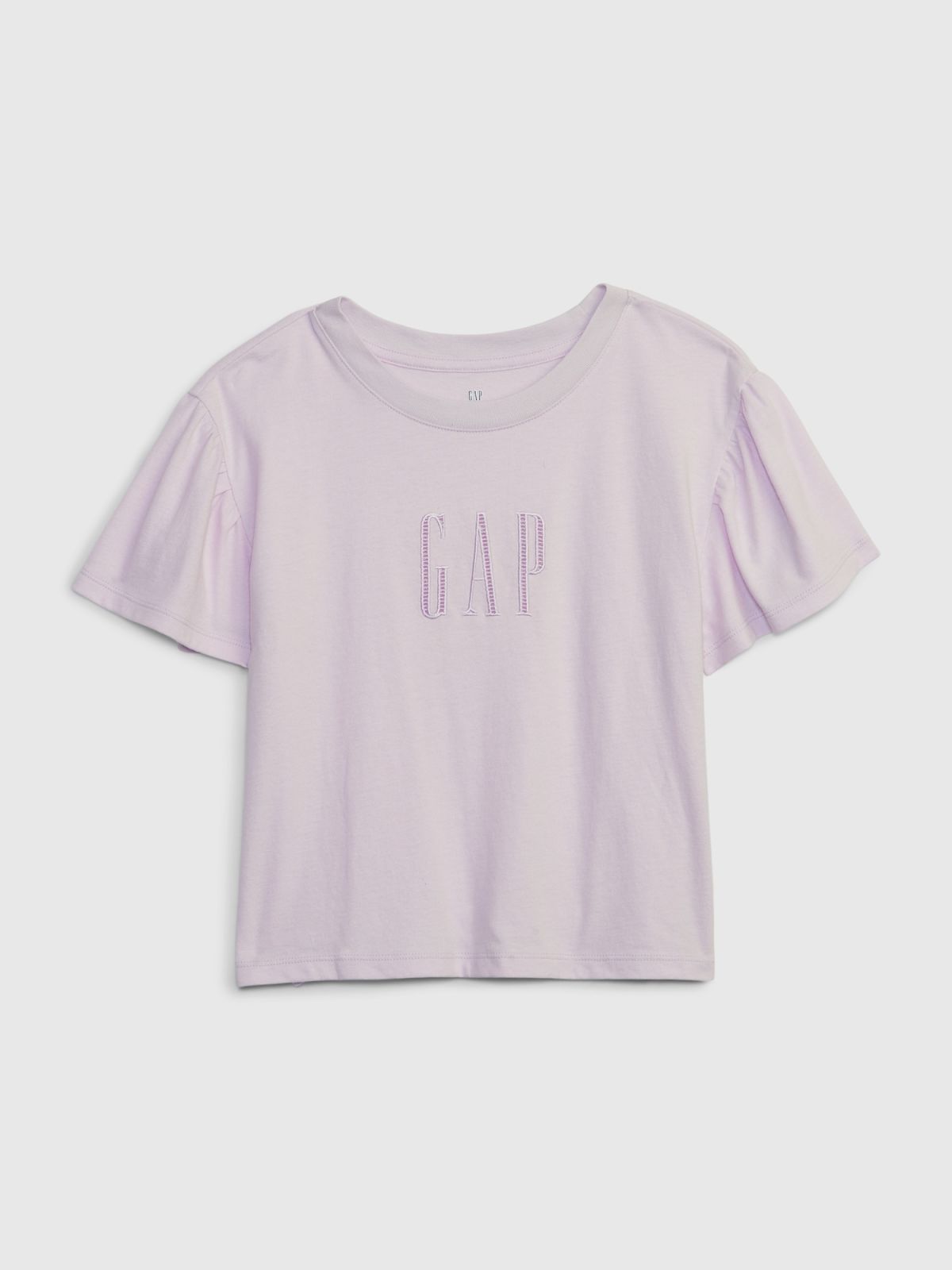Μωβ Παιδική Gap Logo Flutter Sleeve Μπλούζα-710431000