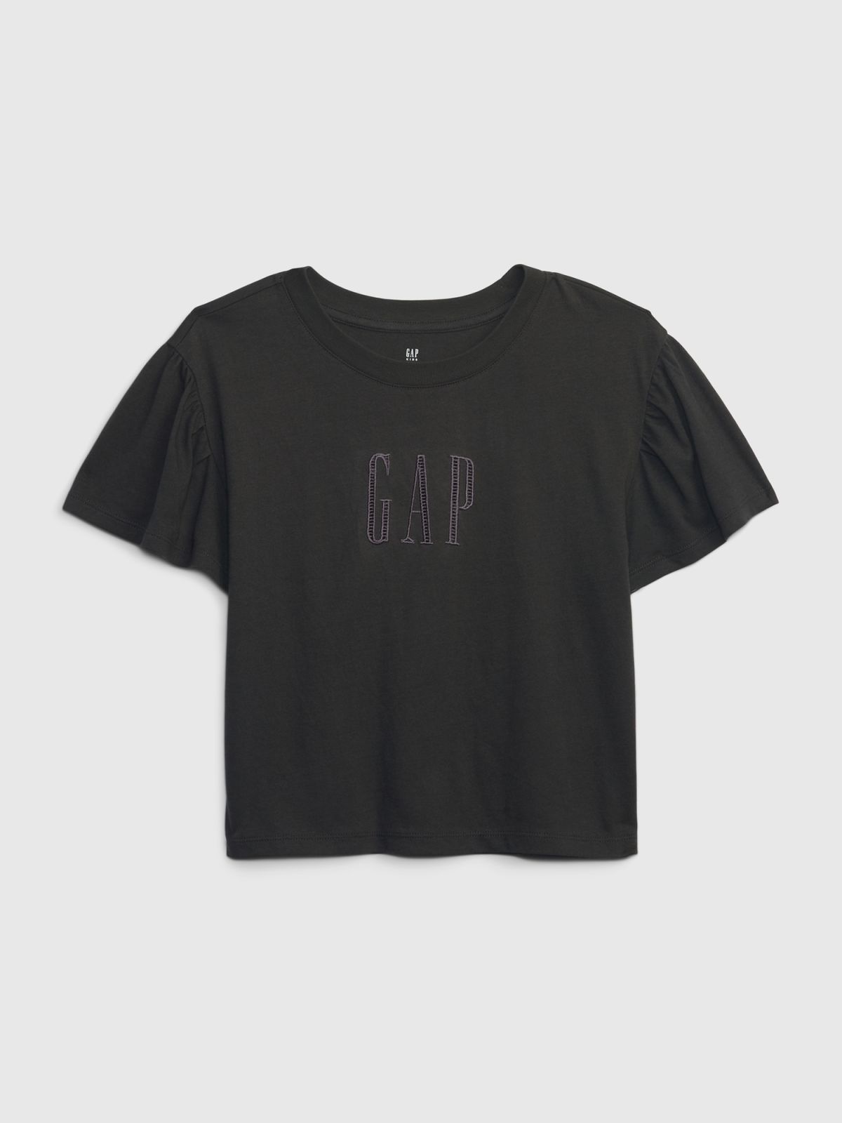 Γκρι Παιδική Gap Logo Flutter Sleeve Μπλούζα-710431001
