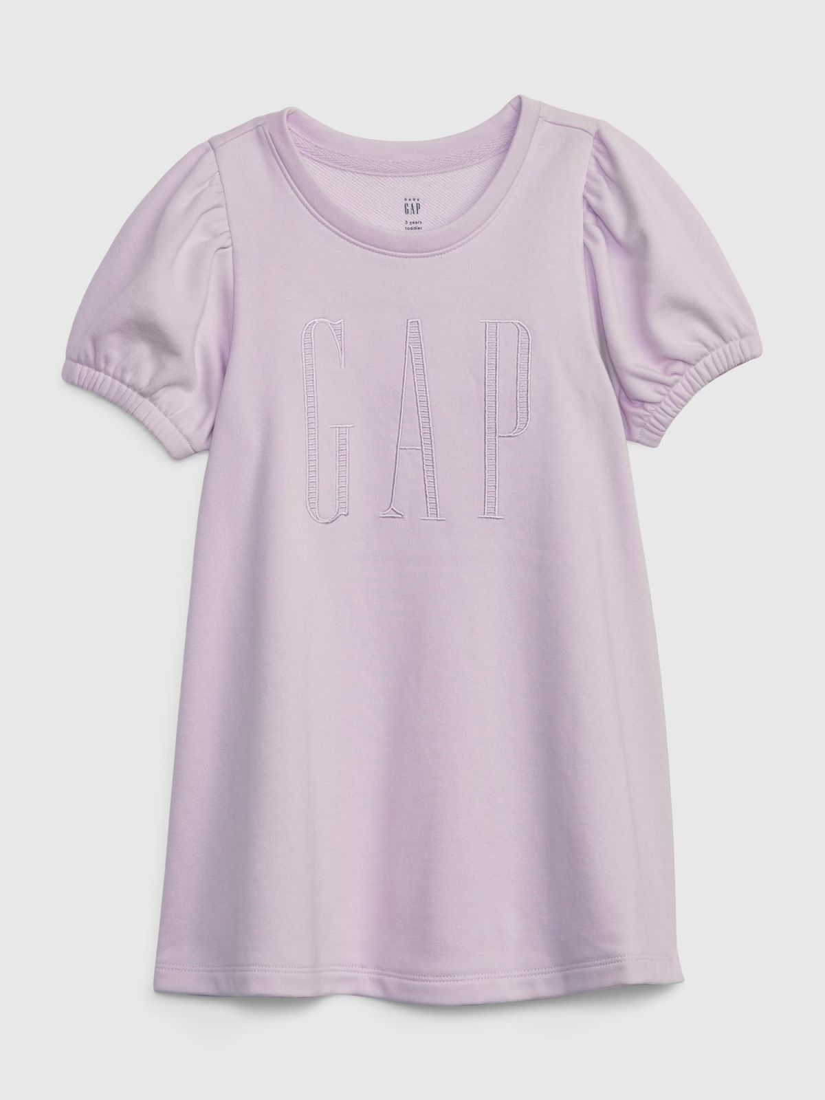 Toddler Puff Sleeve Gap Logo Dress-712896001