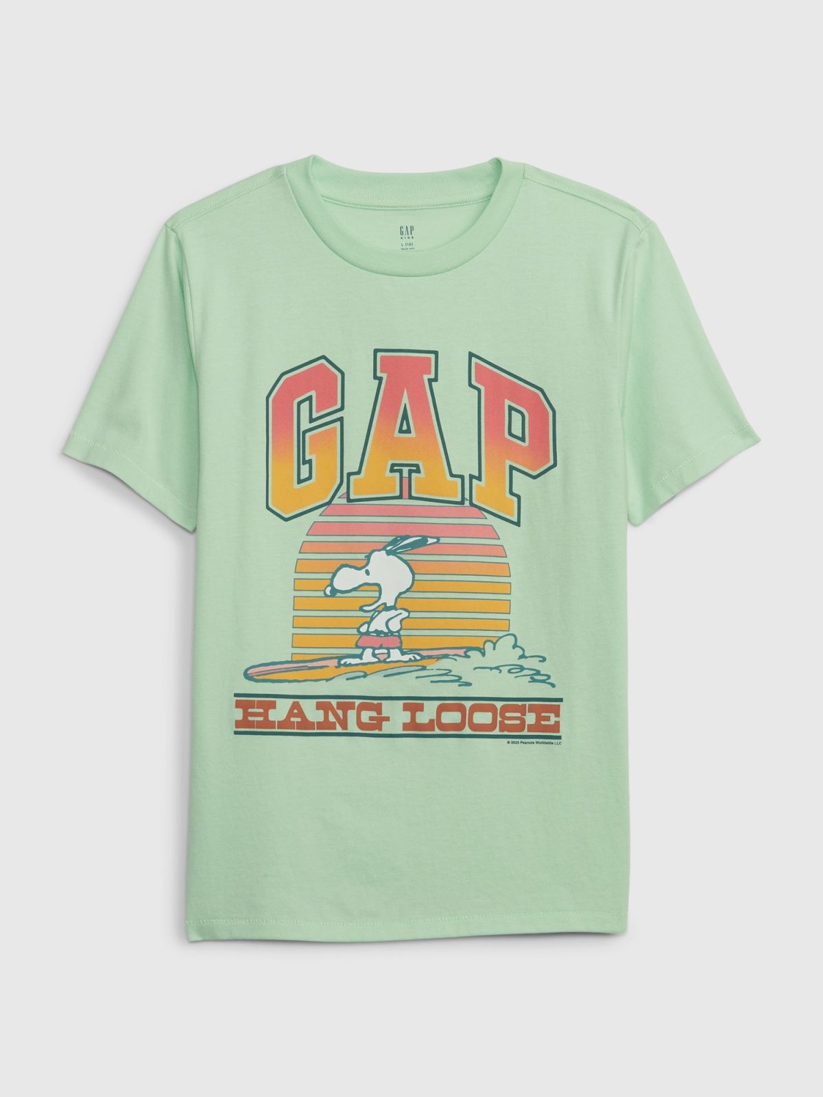 Πράσινη Παιδική Peanuts Graphic Μπλούζα-712213001