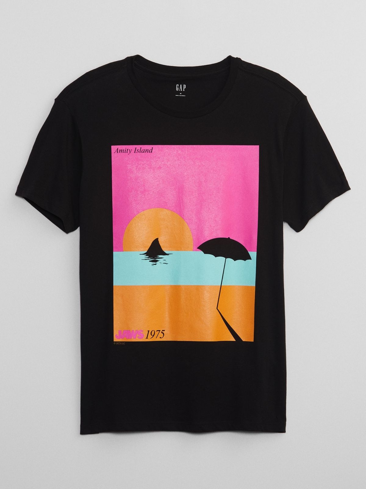 Μαύρη Jaws Graphic Μπλούζα-673136000