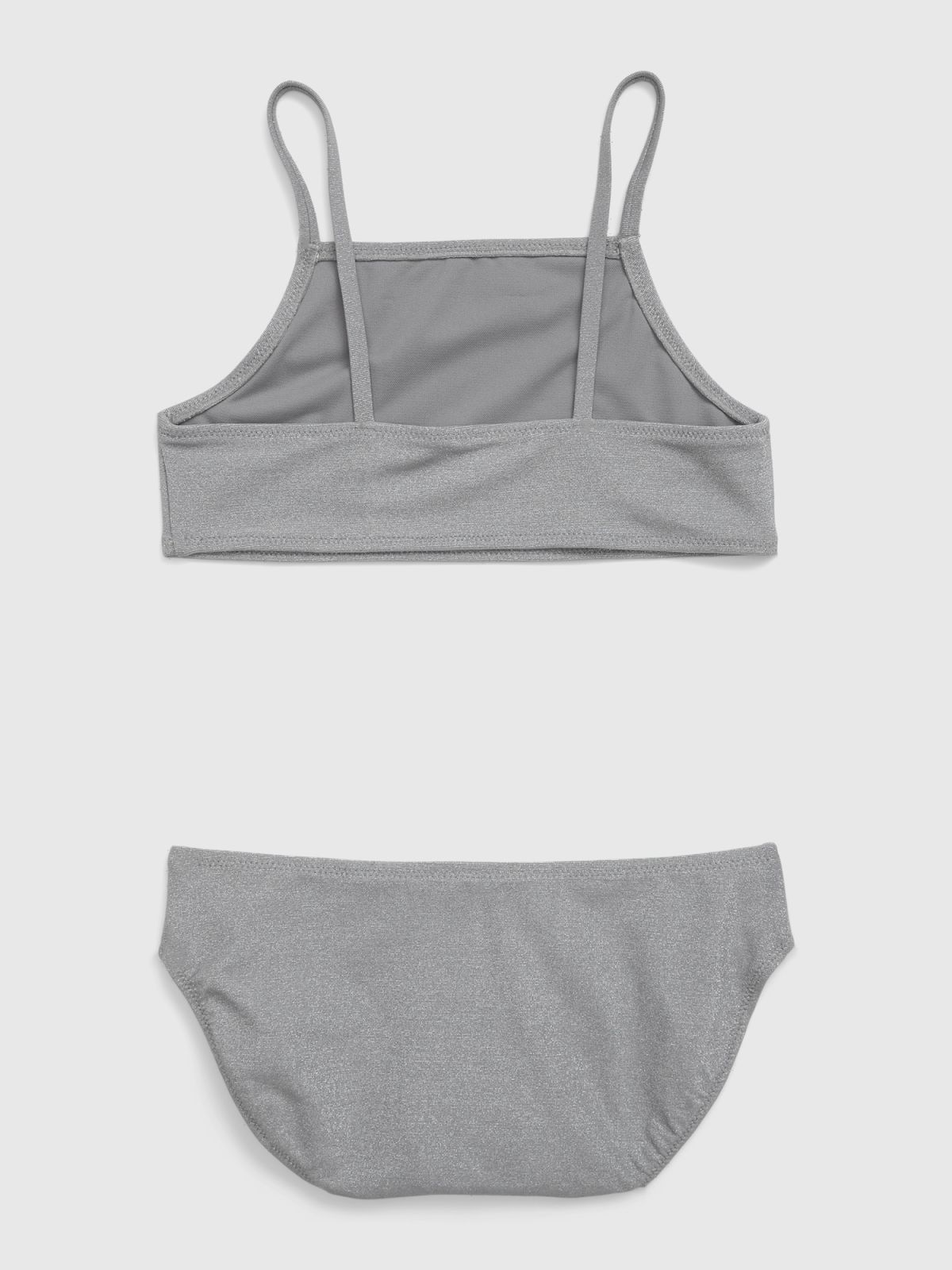 Γκρι Παιδικό High-Neck Μαγιό Μπικίνι-714348000