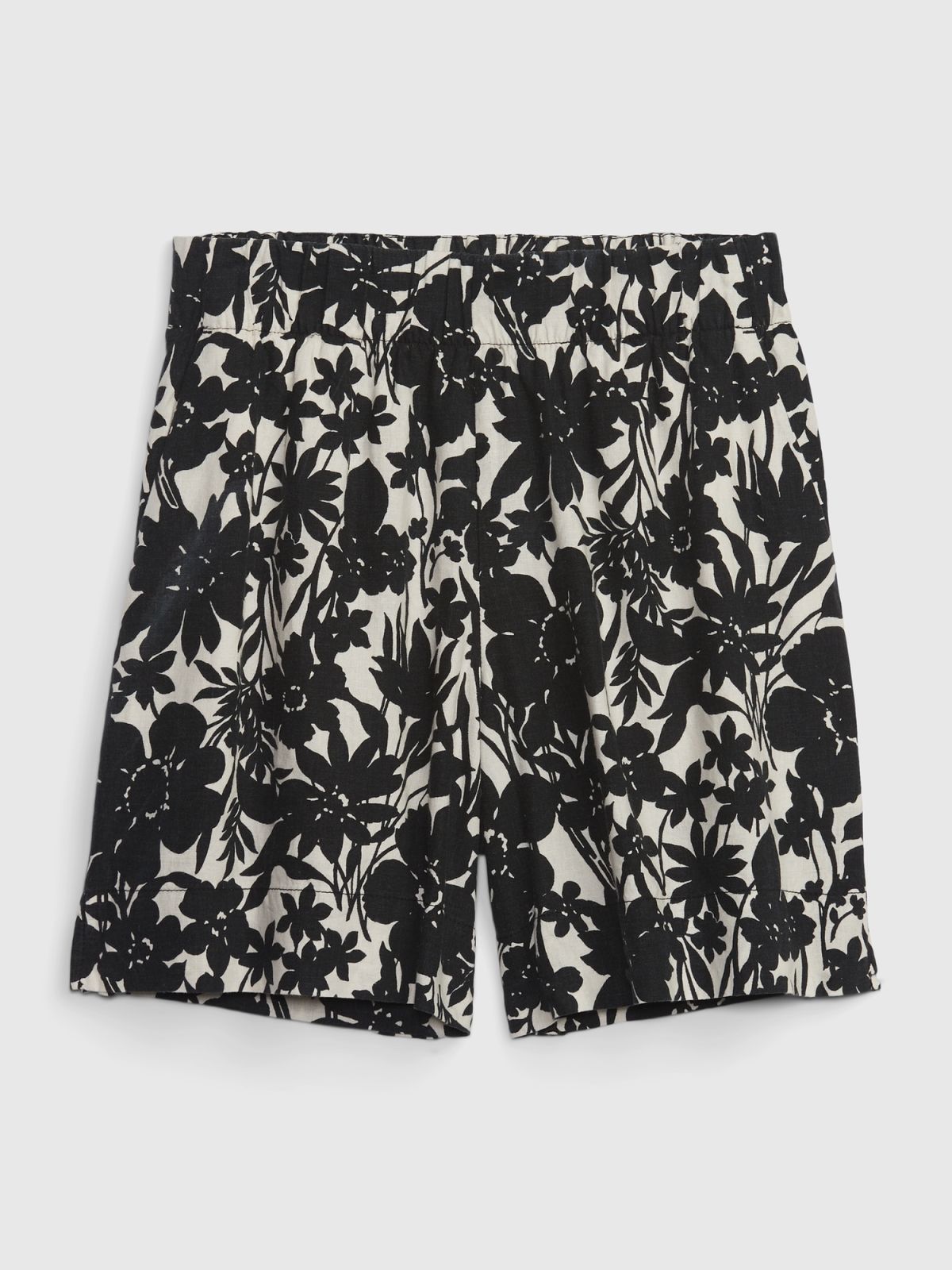 Linen-Blend Pull-On Shorts-616716002