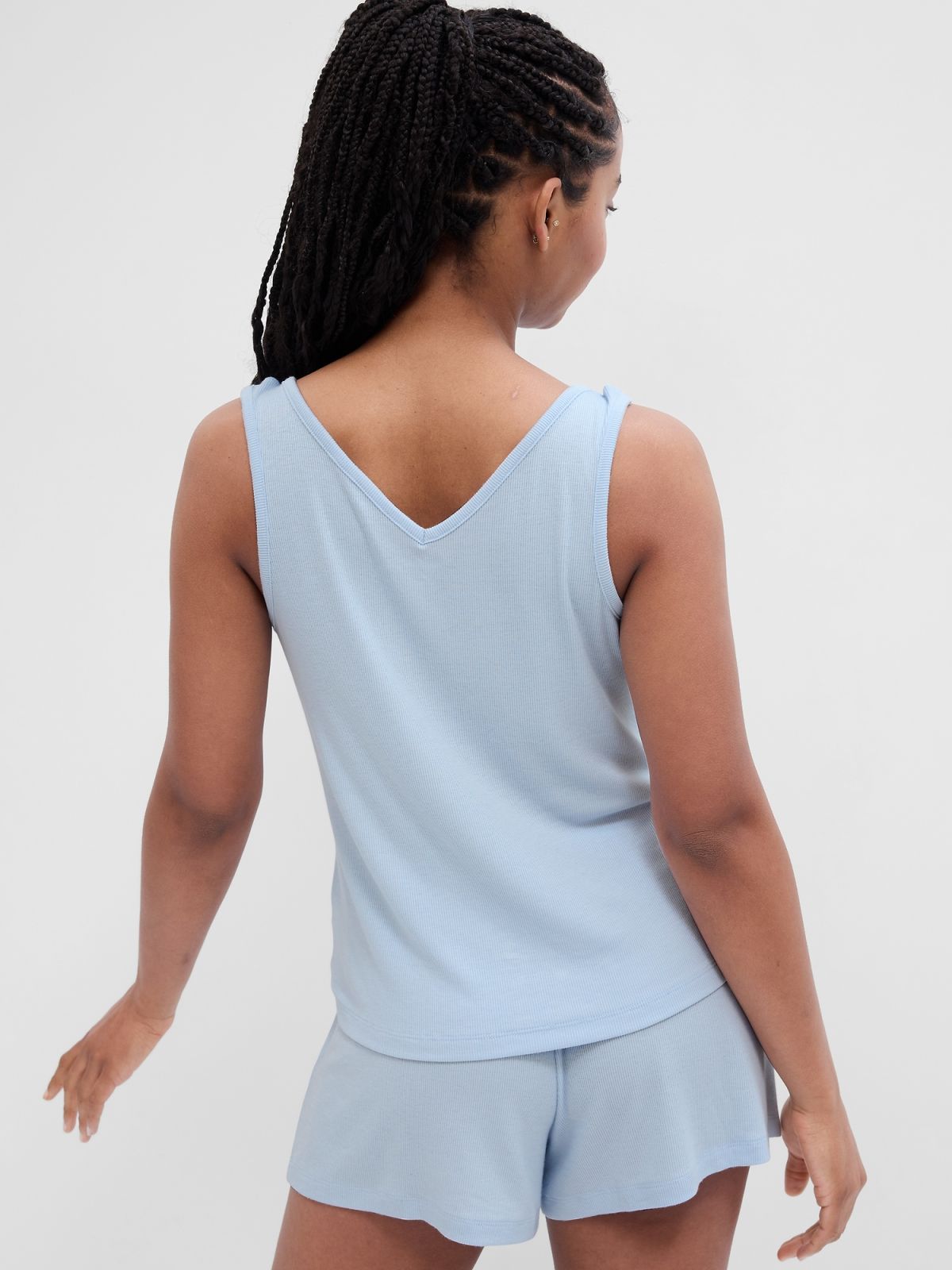 Relaxed Ribbed PJ Tank Top-555850003