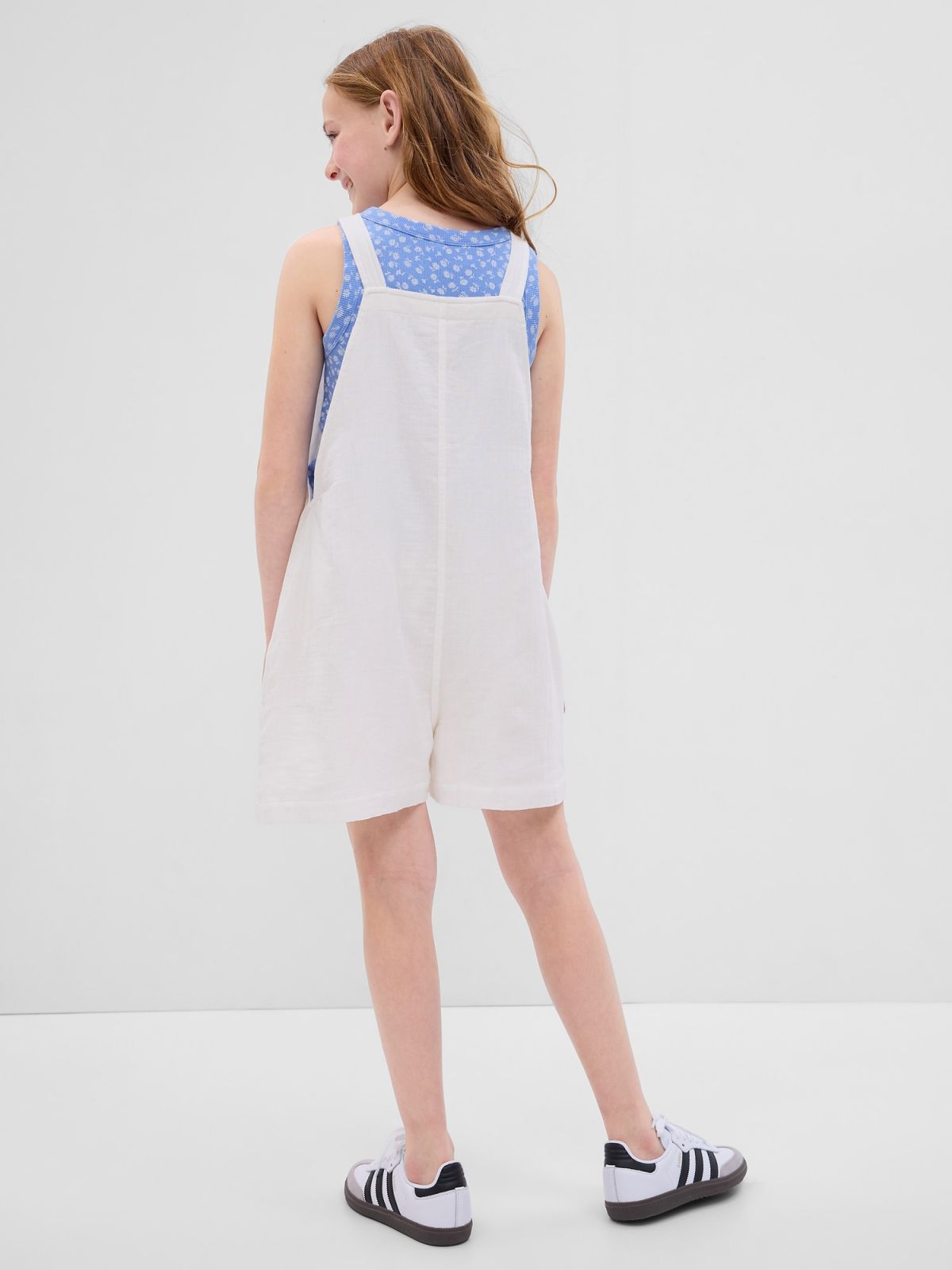 Άσπρο Παιδικό Crinkle Gauze Utility Romper-664474000