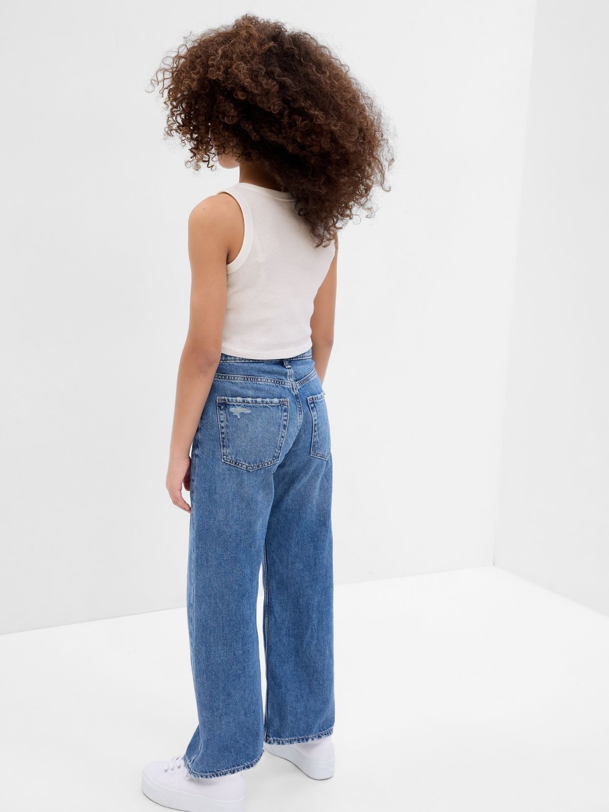 Άσπρη Gap × Barbie™ Παιδική Arch Logo Αμάνικη Μπλούζα-665824000