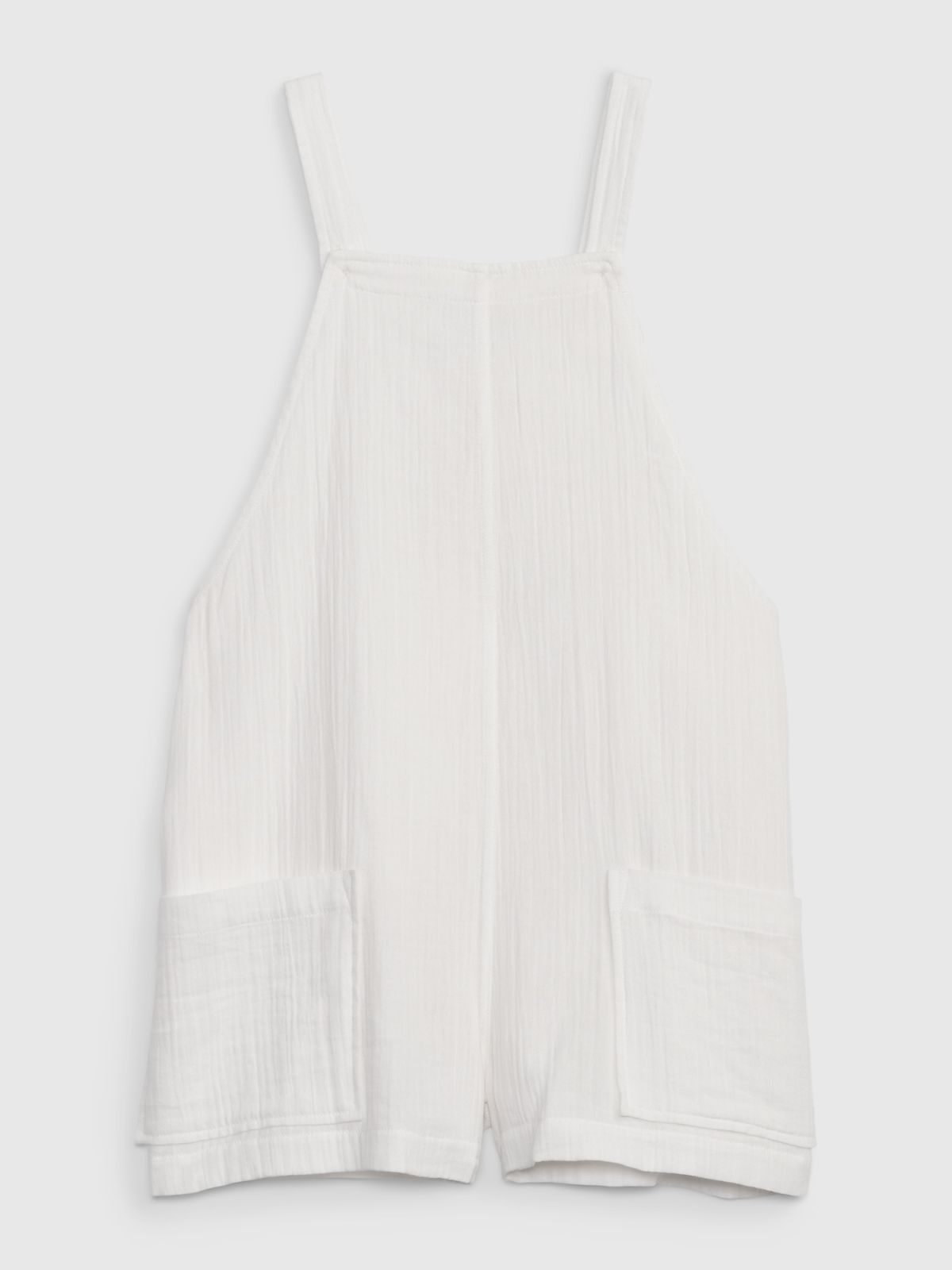 Άσπρο Παιδικό Crinkle Gauze Utility Romper-664474000