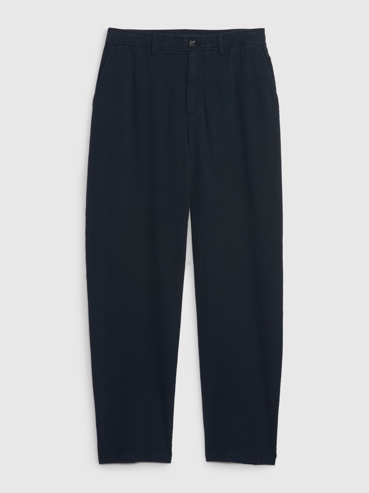 Μπλε Lightweight Seersucker Παντελόνι με E-Waist-626181000