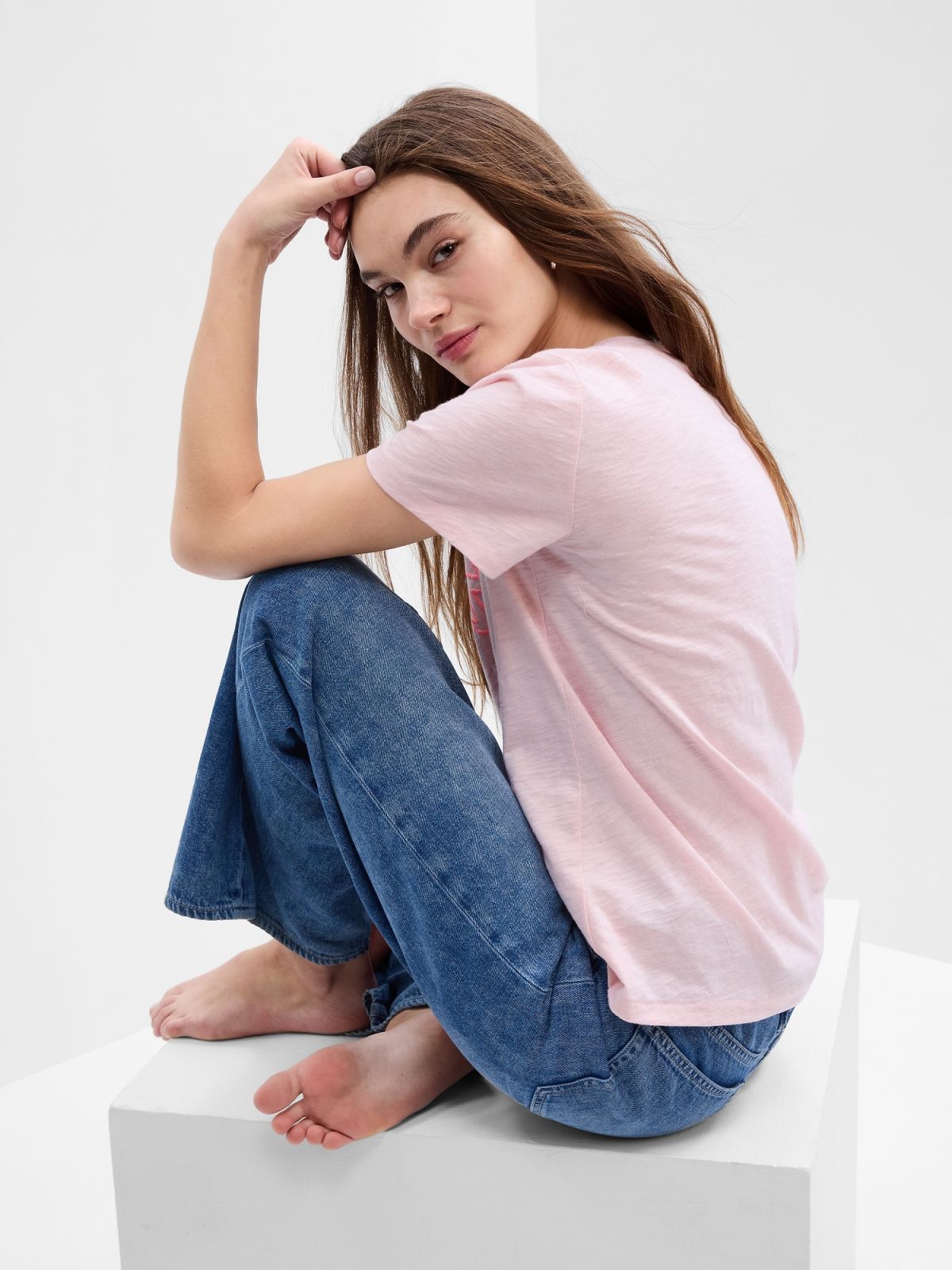 100% Organic Cotton Gap Logo T-Shirt-540595009