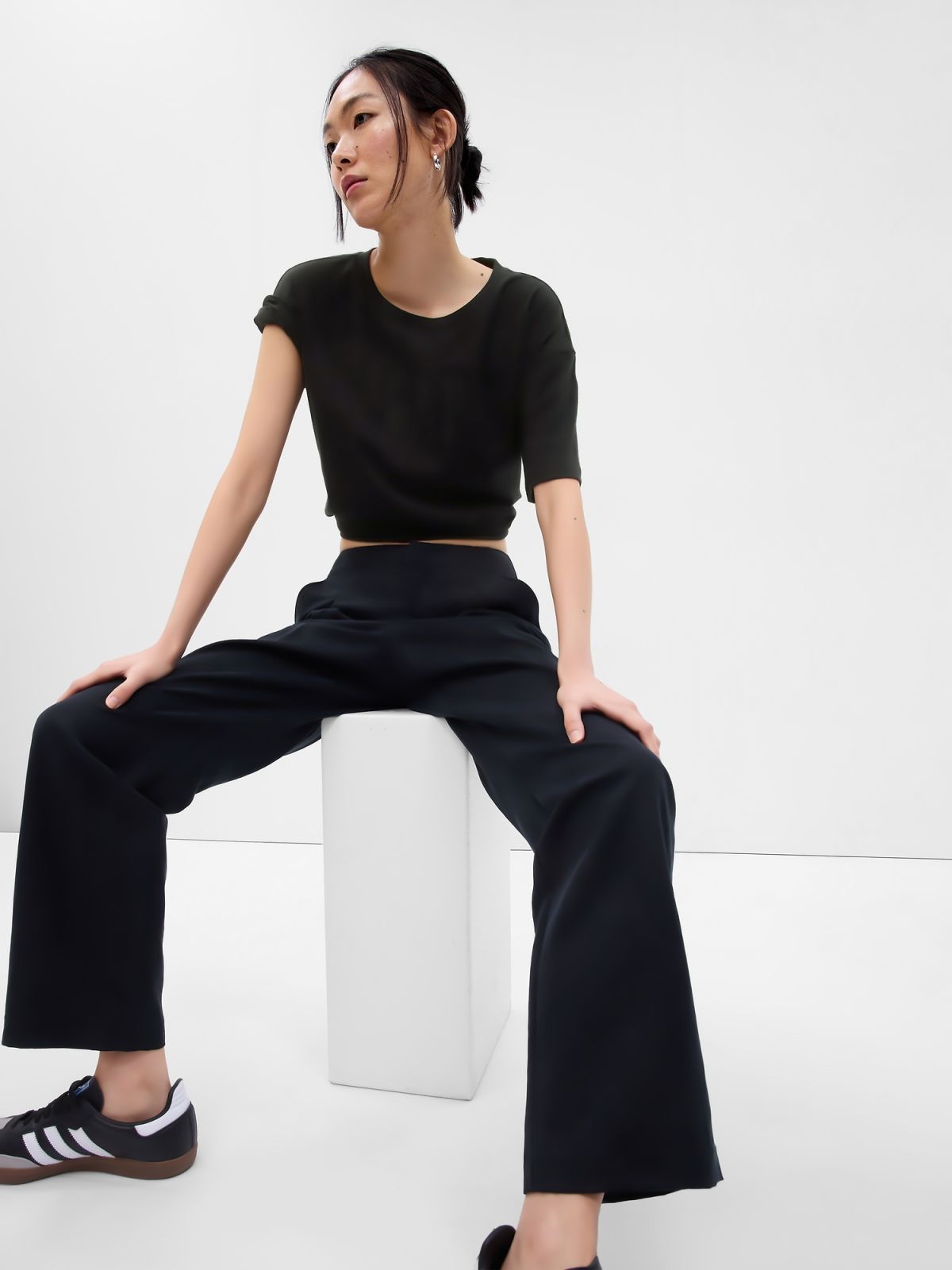 Μαύρη Easy Gap Logo Μπλούζα-627139000