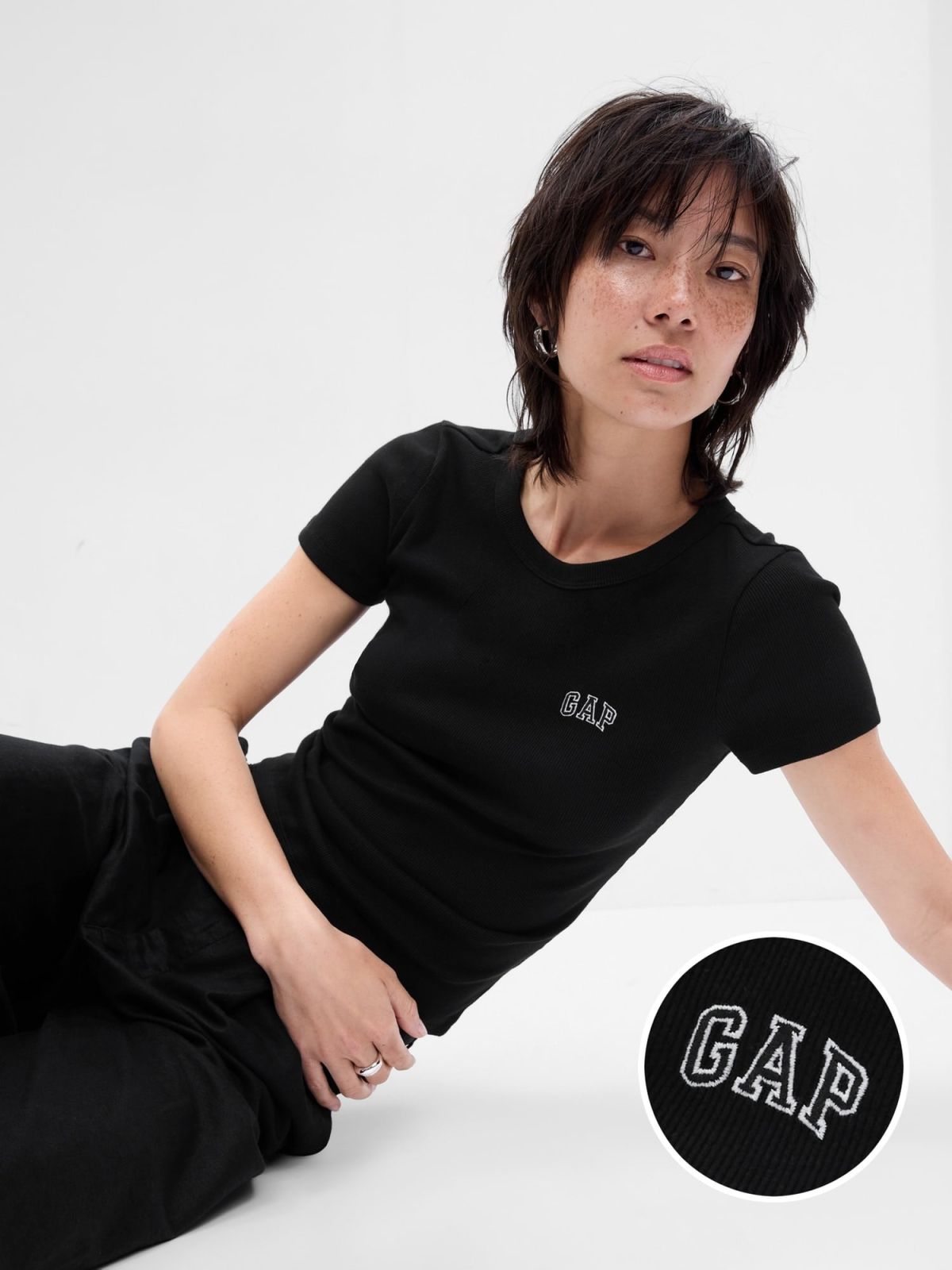 Fitted Ribbed T-Shirt-635864005