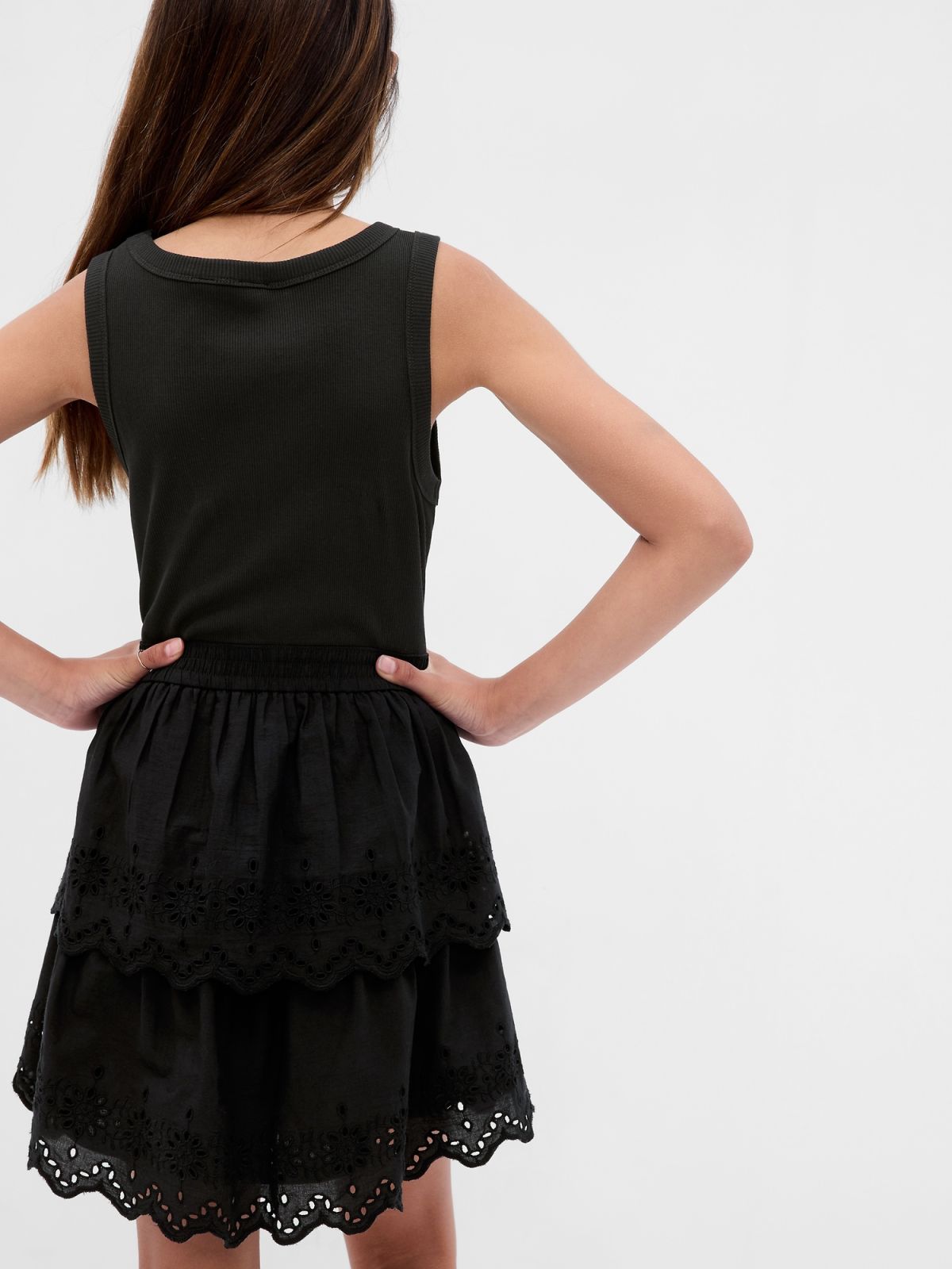 Multi Παιδικό Eyelet Tiered Φόρεμα-664429000