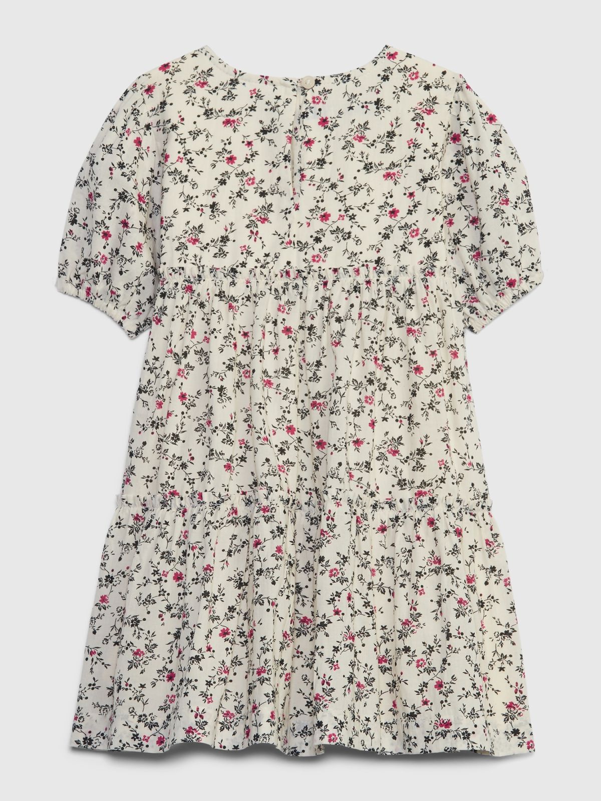 Νηπιακό Puff Sleeve Tiered Φόρεμα-740200001