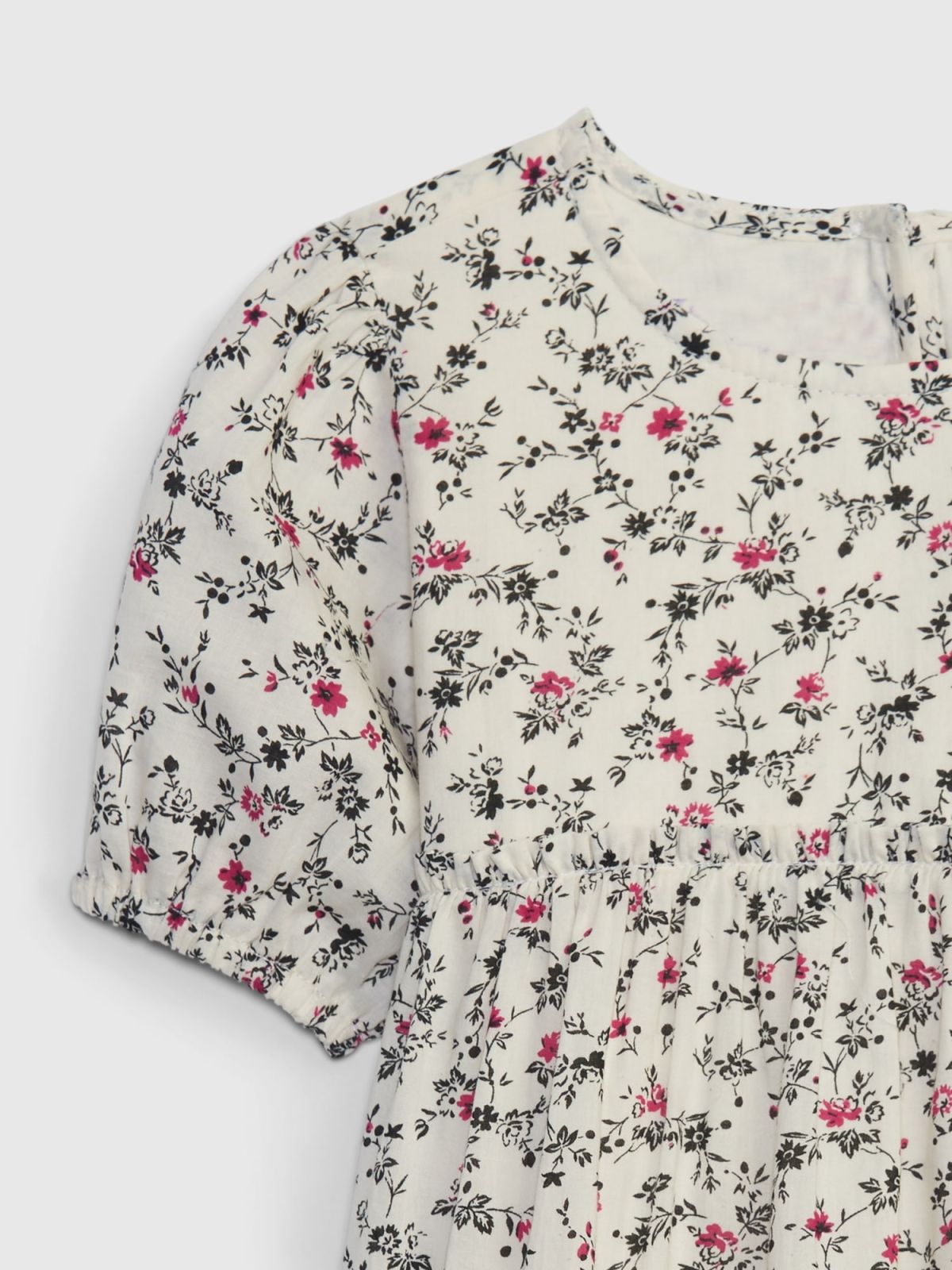 Νηπιακό Puff Sleeve Tiered Φόρεμα-740200001