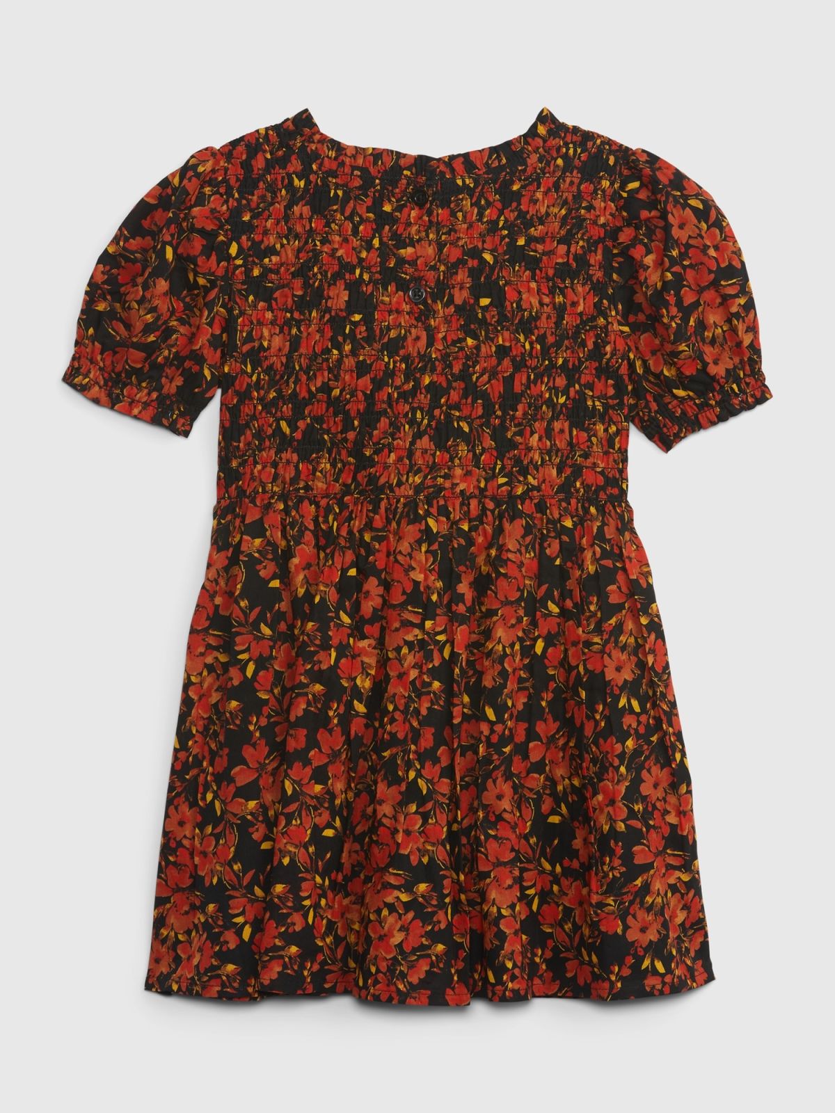 Μπλε Νηπιακό Puff Sleeve Smocked Φόρεμα-780201000
