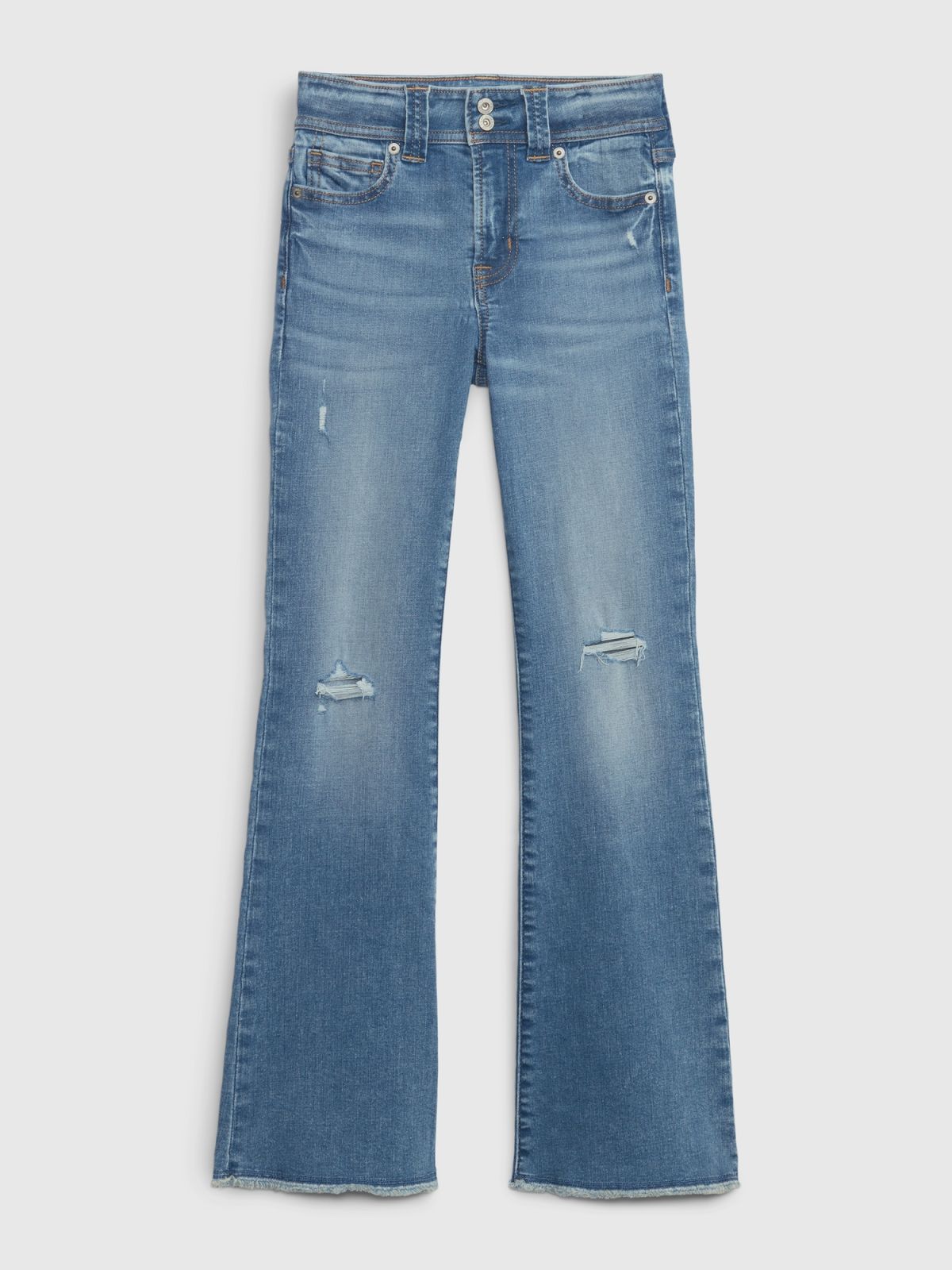 Μπλε Παιδικό High Rise '70s Flare Jean Παντελόνι με Washwell-715858000