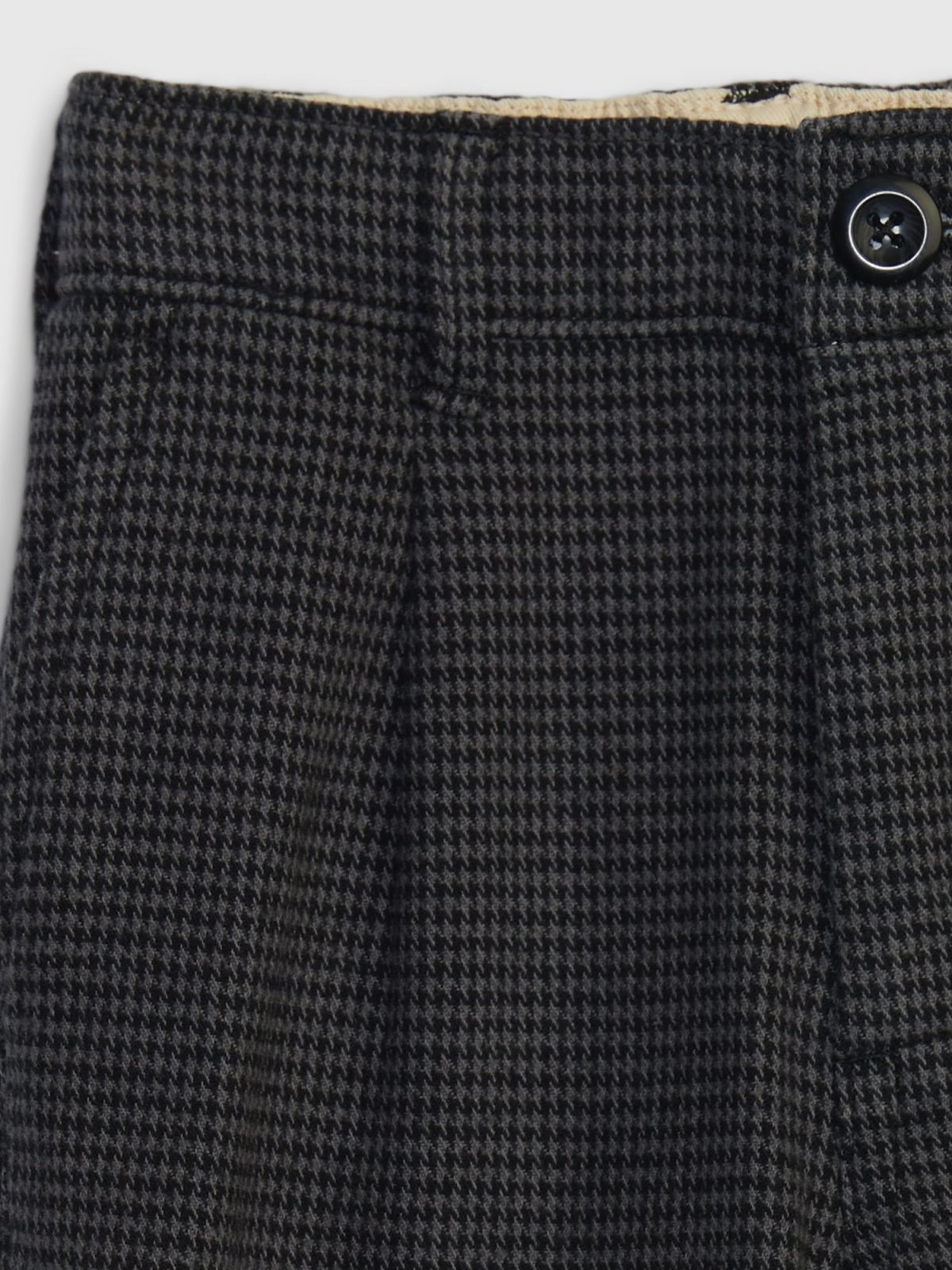 Μαύρο Νηπιακό Plaid Tapered Παντελόνι-753704001
