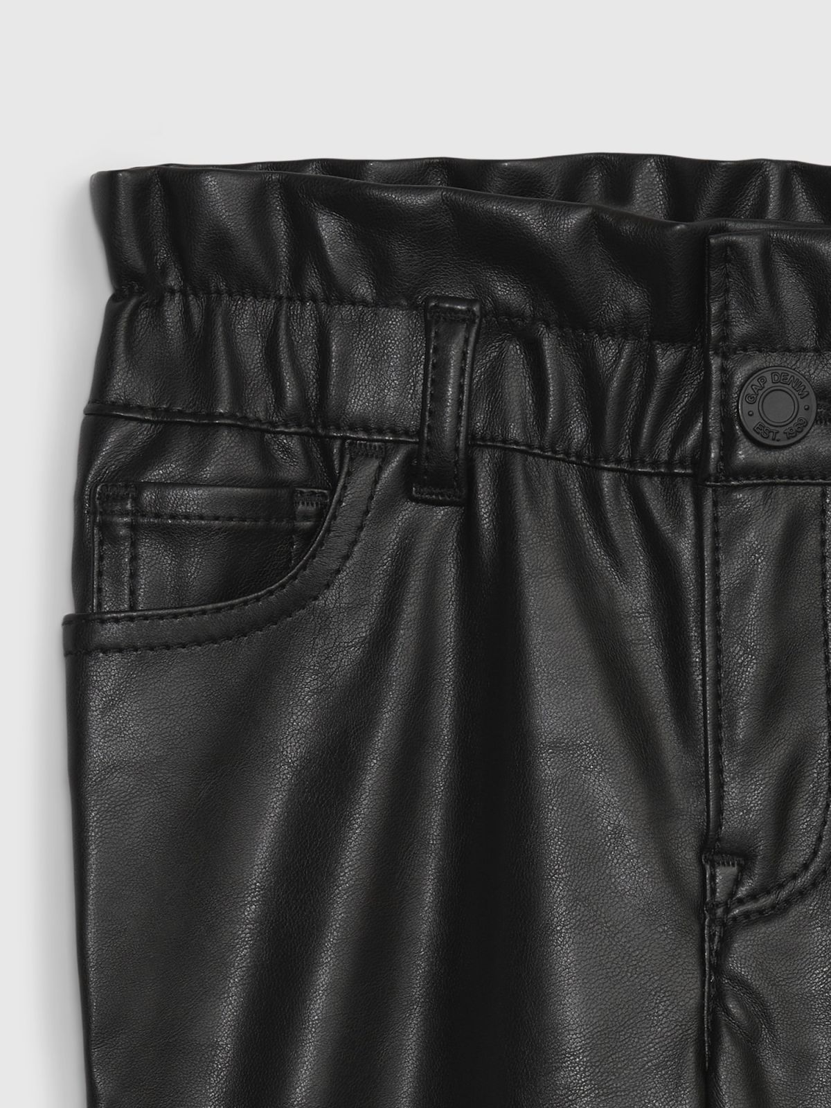 Μαύρο Νηπιακό Faux-Leather Just Like Mom Jean Παντελόνι-780091000