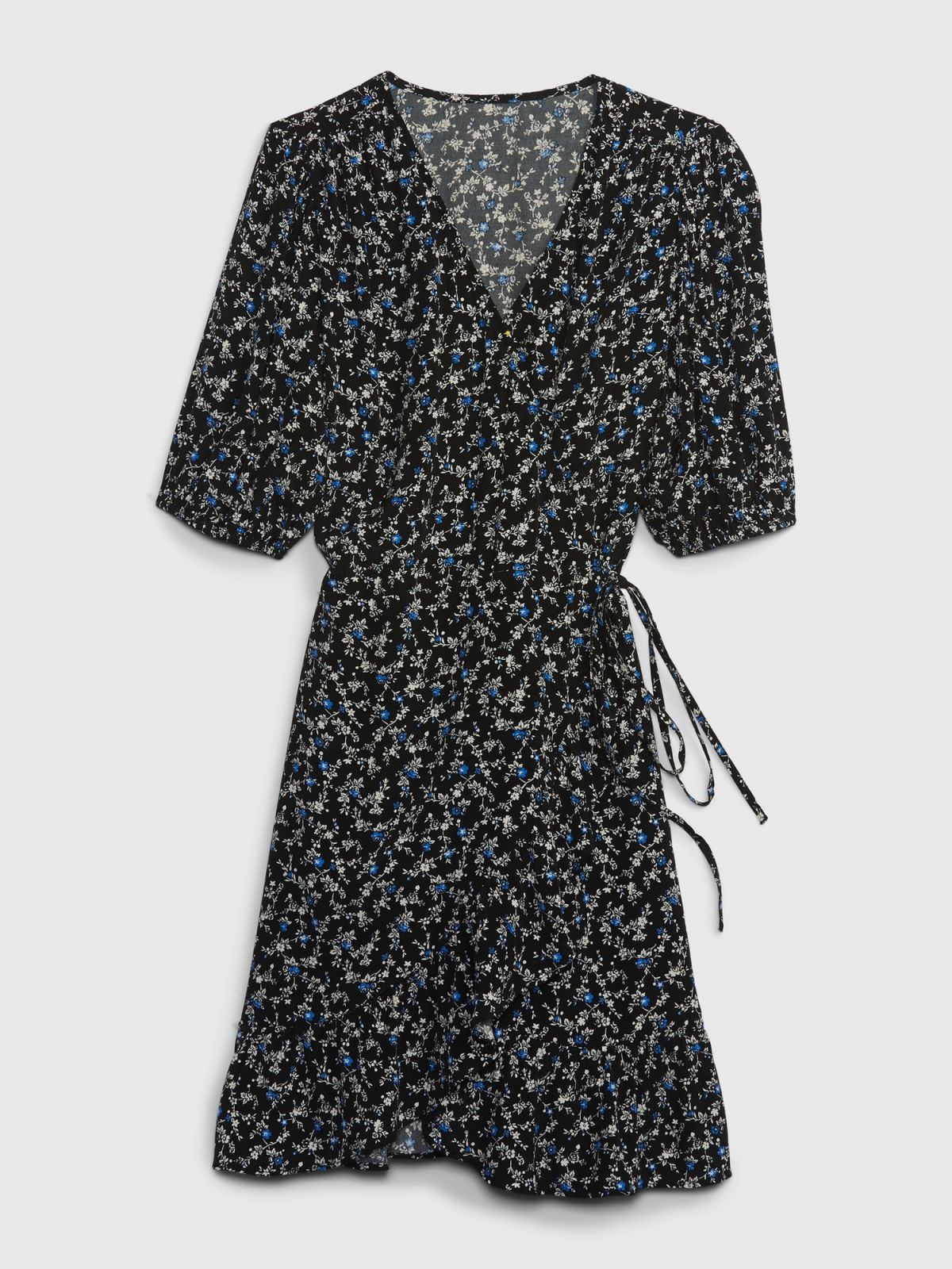 Φλοράλ Mini Wrap Φόρεμα-739151001