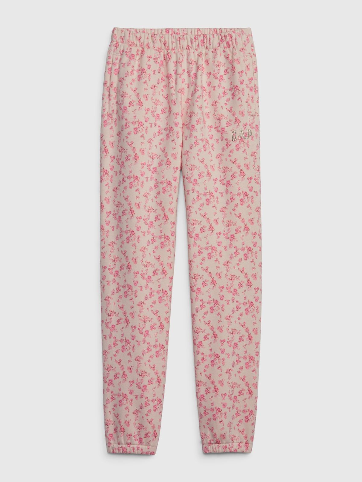 Ροζ Gap × LoveShackFancy Παιδικό Floral Jogger Παντελόνι-759692000