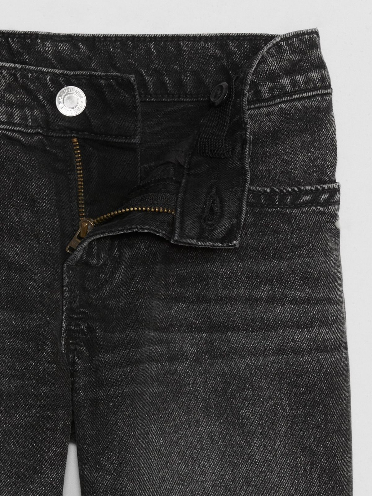 Μαύρο Παιδικό Mid Rise Straight Jean Παντελόνι με Washwell-776311000