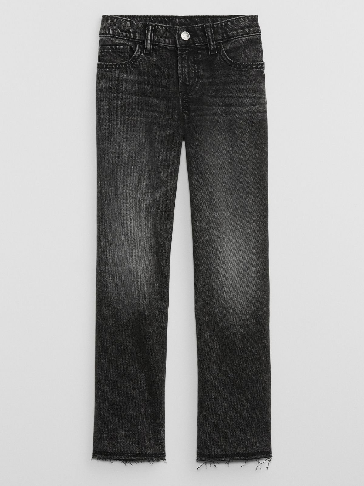 Μαύρο Παιδικό Mid Rise Straight Jean Παντελόνι με Washwell-776311000