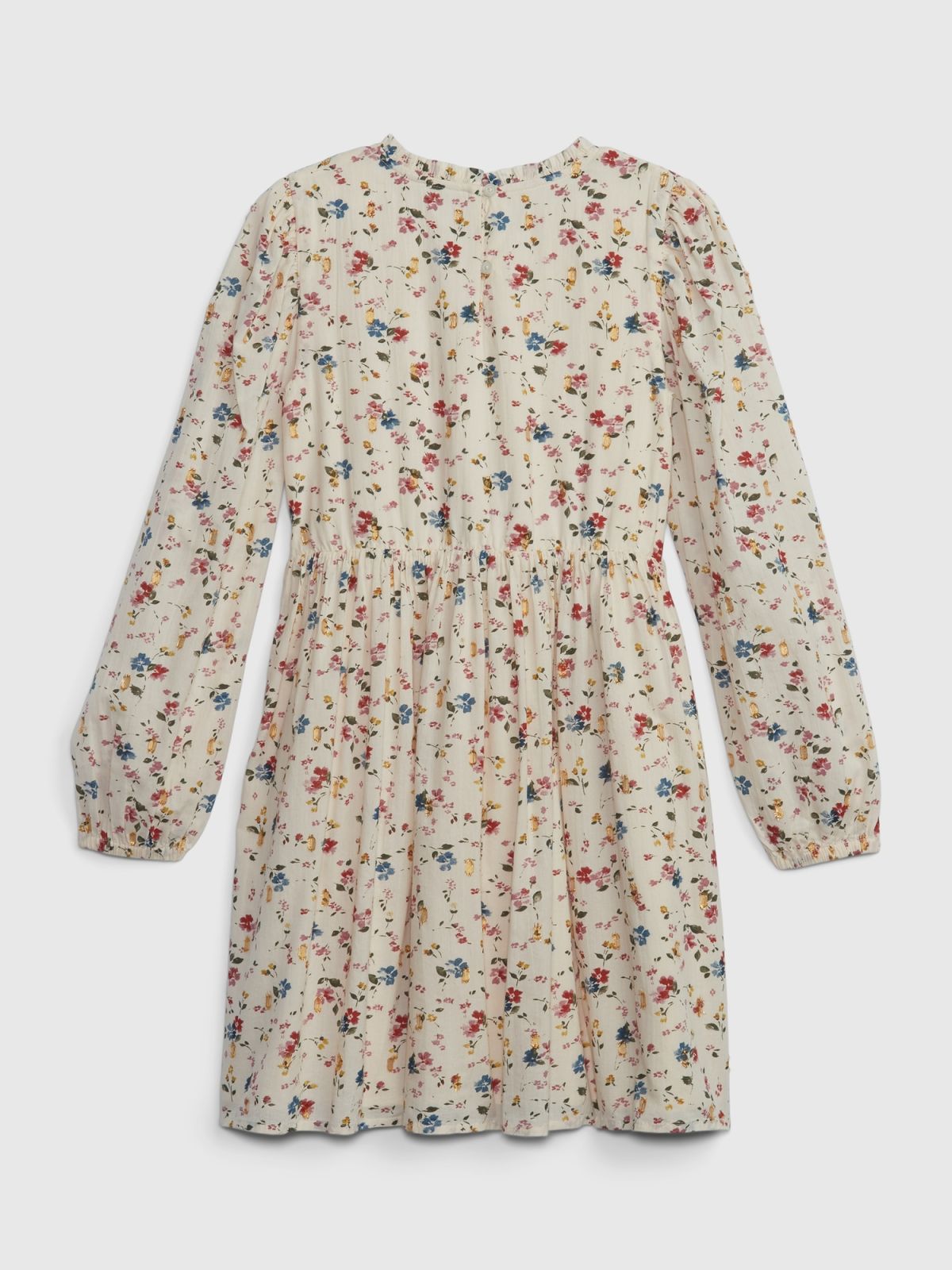 Multi Παιδικό Metallic Shine Smocked Floral Φόρεμα-786795000