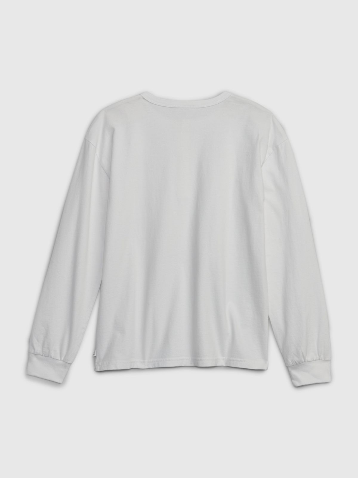 Άσπρη Παιδική Henley Pocket Μπλούζα-736038002