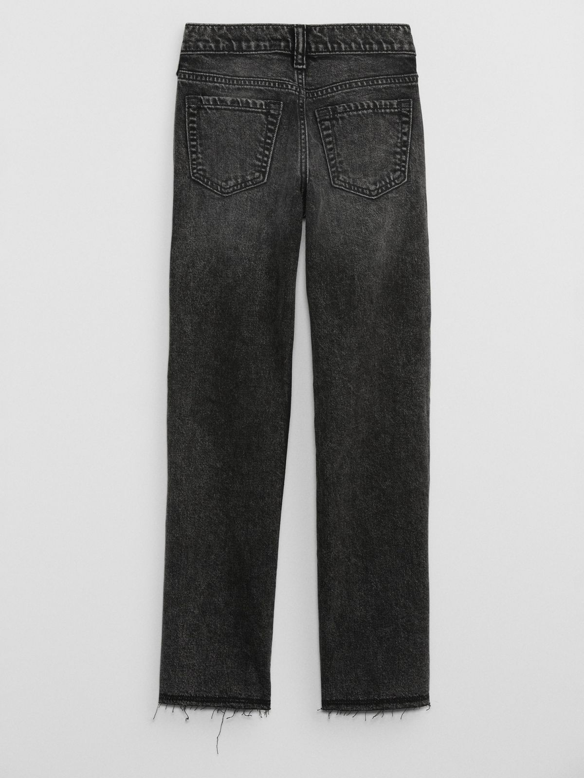 Μαύρο Παιδικό Mid Rise Straight Jean Παντελόνι με Washwell-776311000