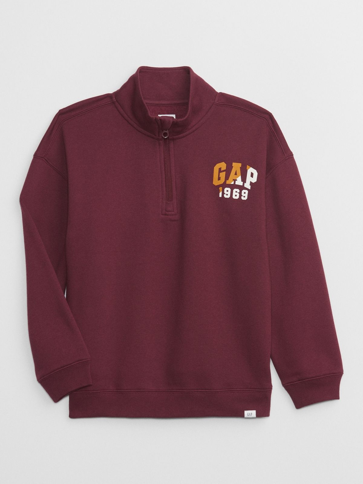 Κόκκινο Παιδικό Gap Logo Quarter-Zip Φούτερ-780402002