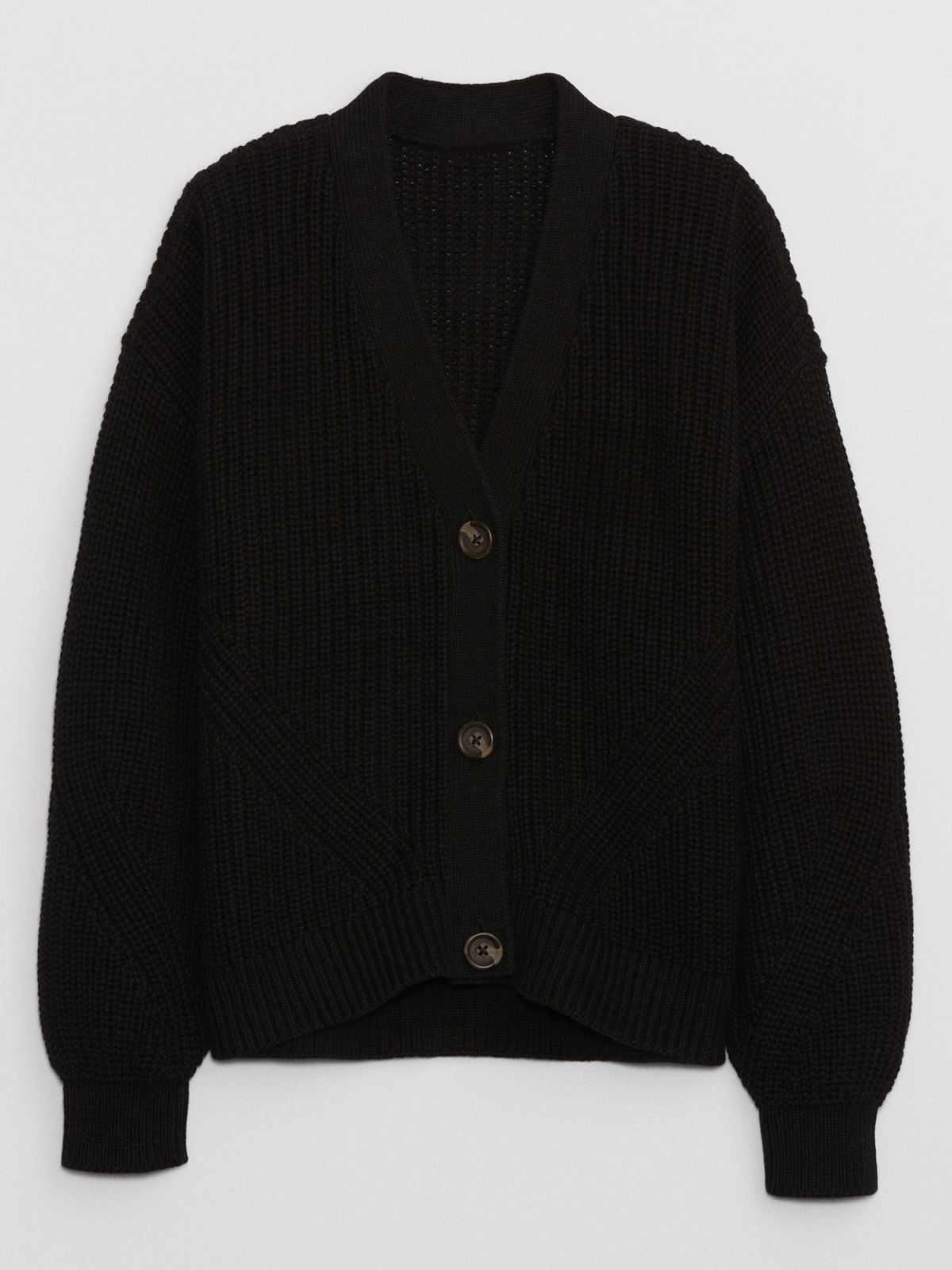 Kids Cropped Shaker-Stitch Cardigan-724354000