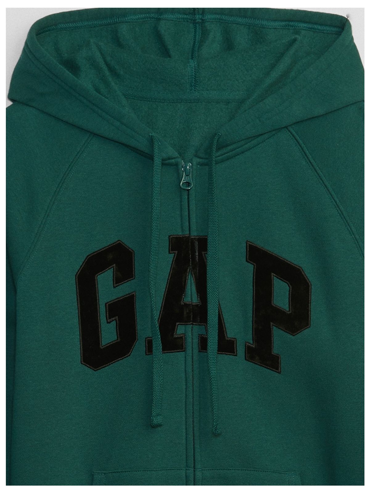 Πράσινο Gap Logo Zip Φούτερ-463503036