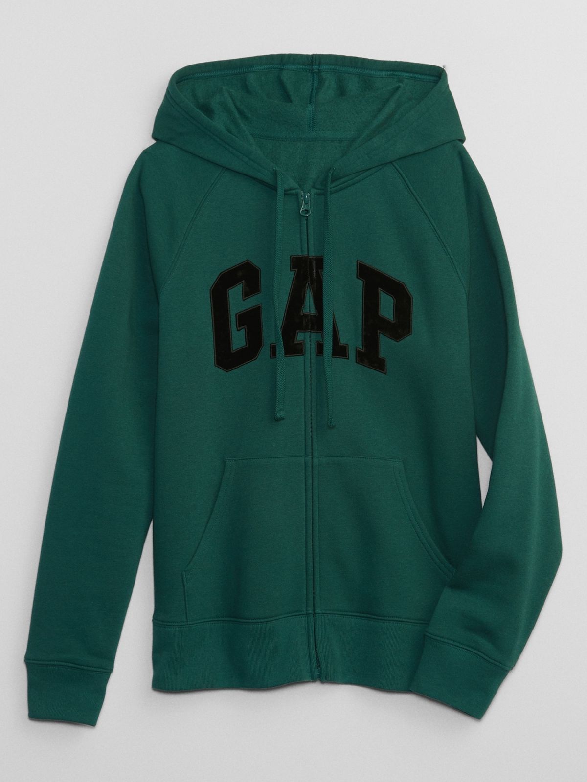 Πράσινο Gap Logo Zip Φούτερ-463503036