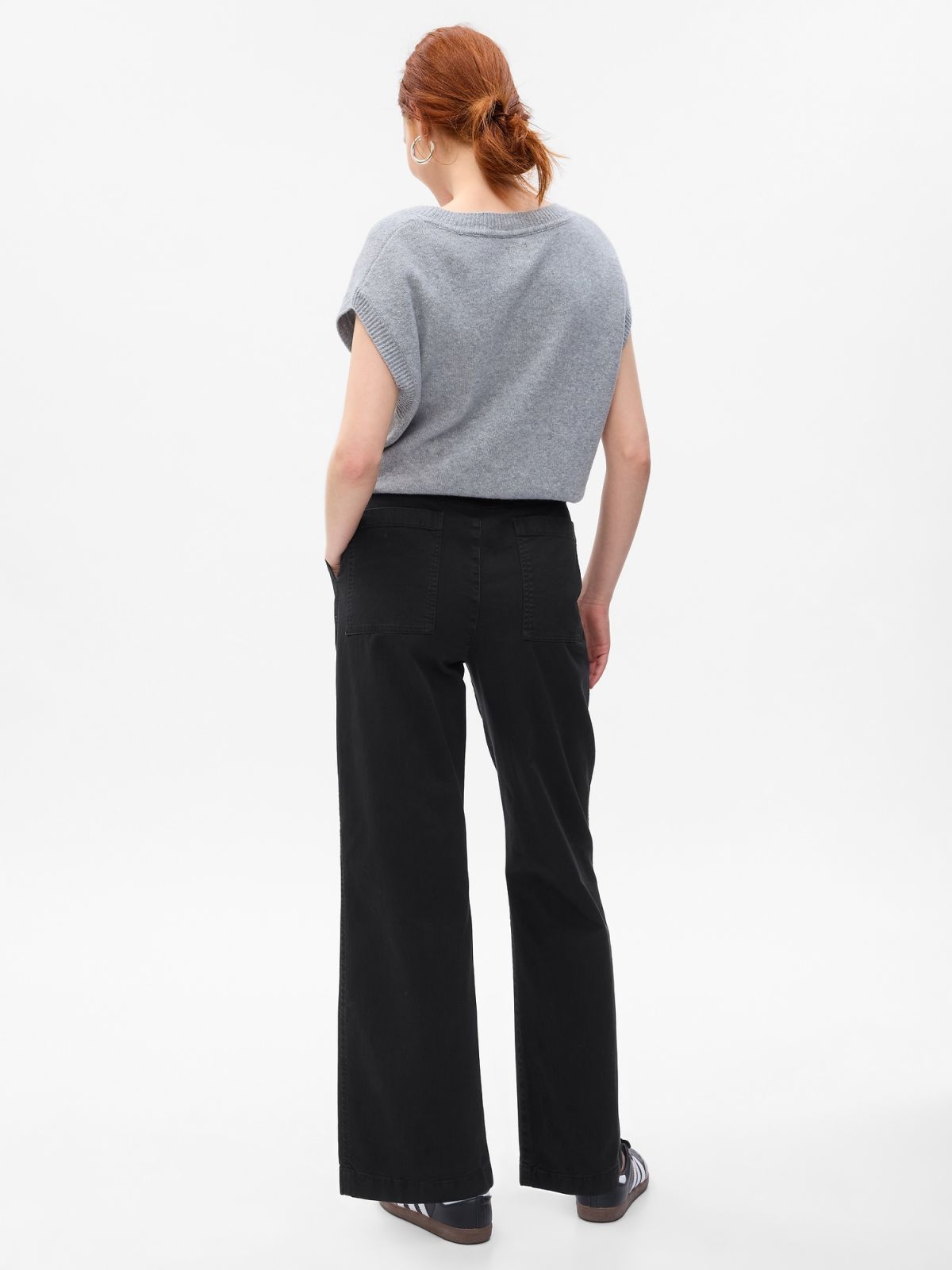 Mid Rise Loose Khakis-802061007