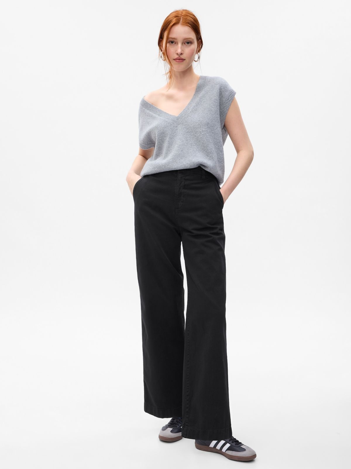 Mid Rise Loose Khakis-802061007