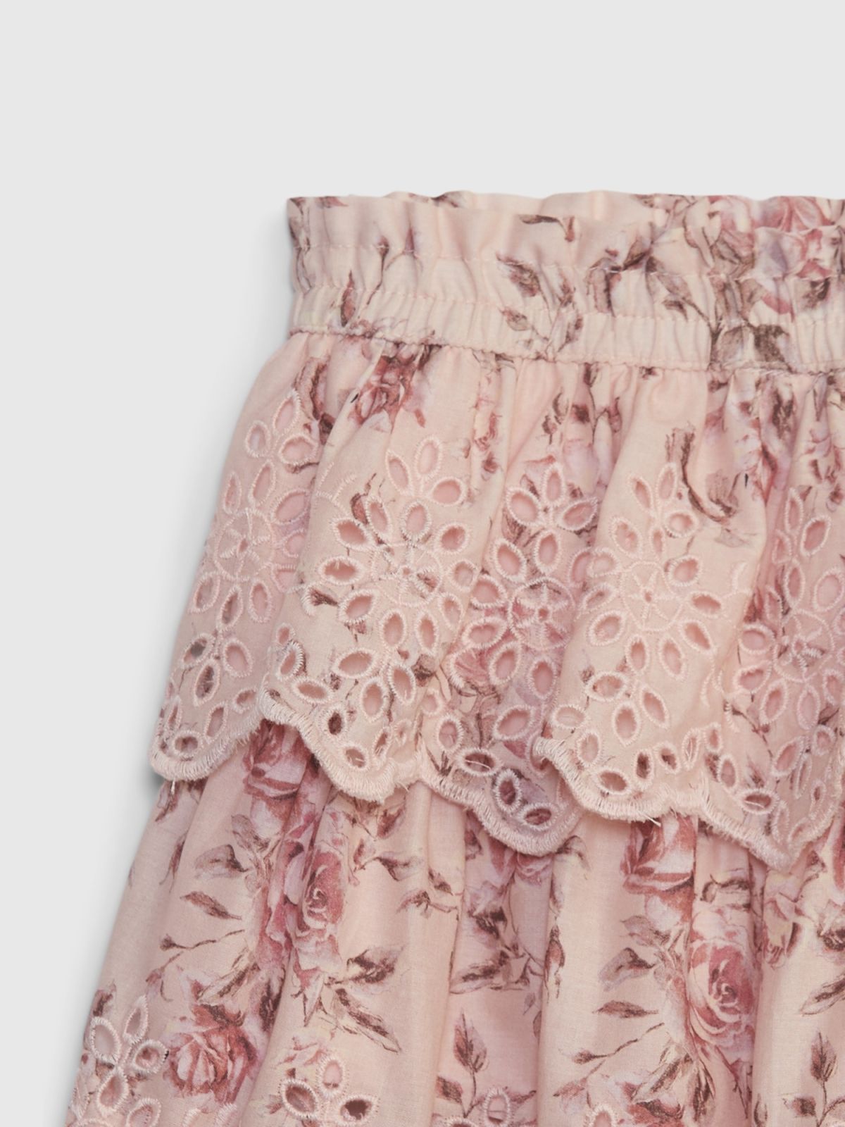 Ροζ Gap × LoveShackFancy Νηπιακή Φλοράλ Flippy Φούστα-Σορτς-798648000