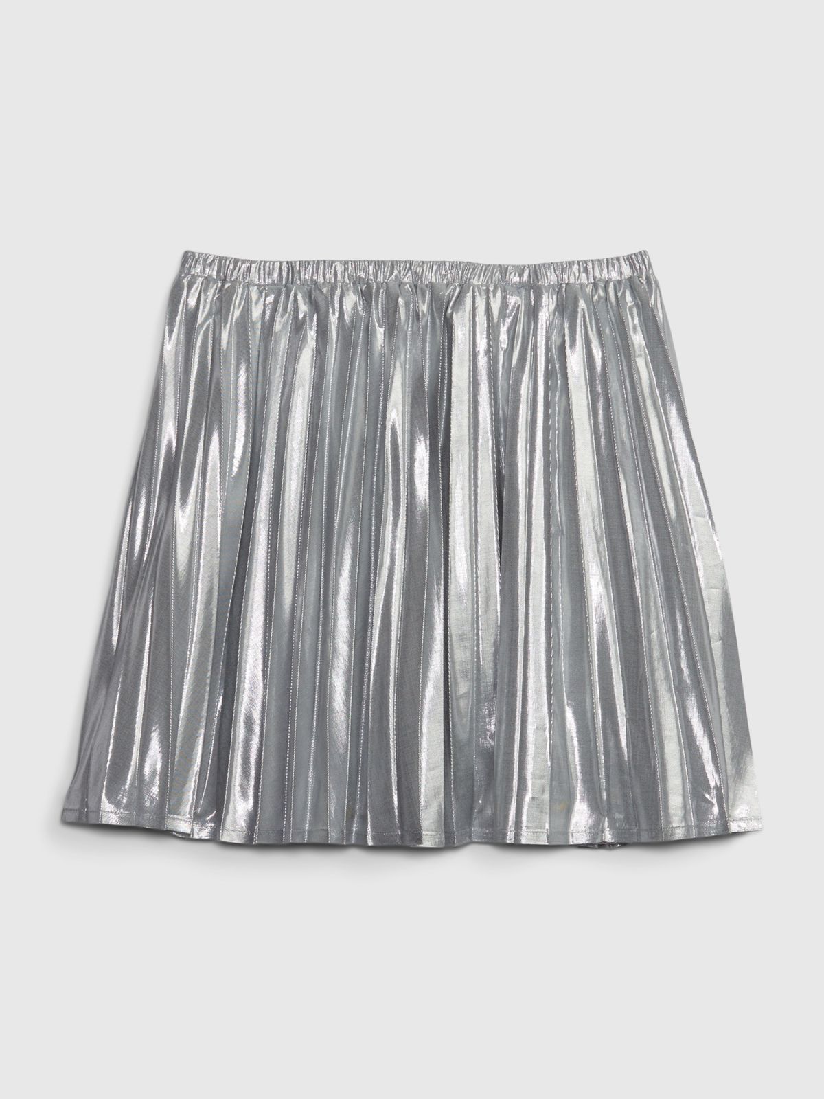 Γκρι Παιδική Metallic Pleated Mini Φούστα-786955000