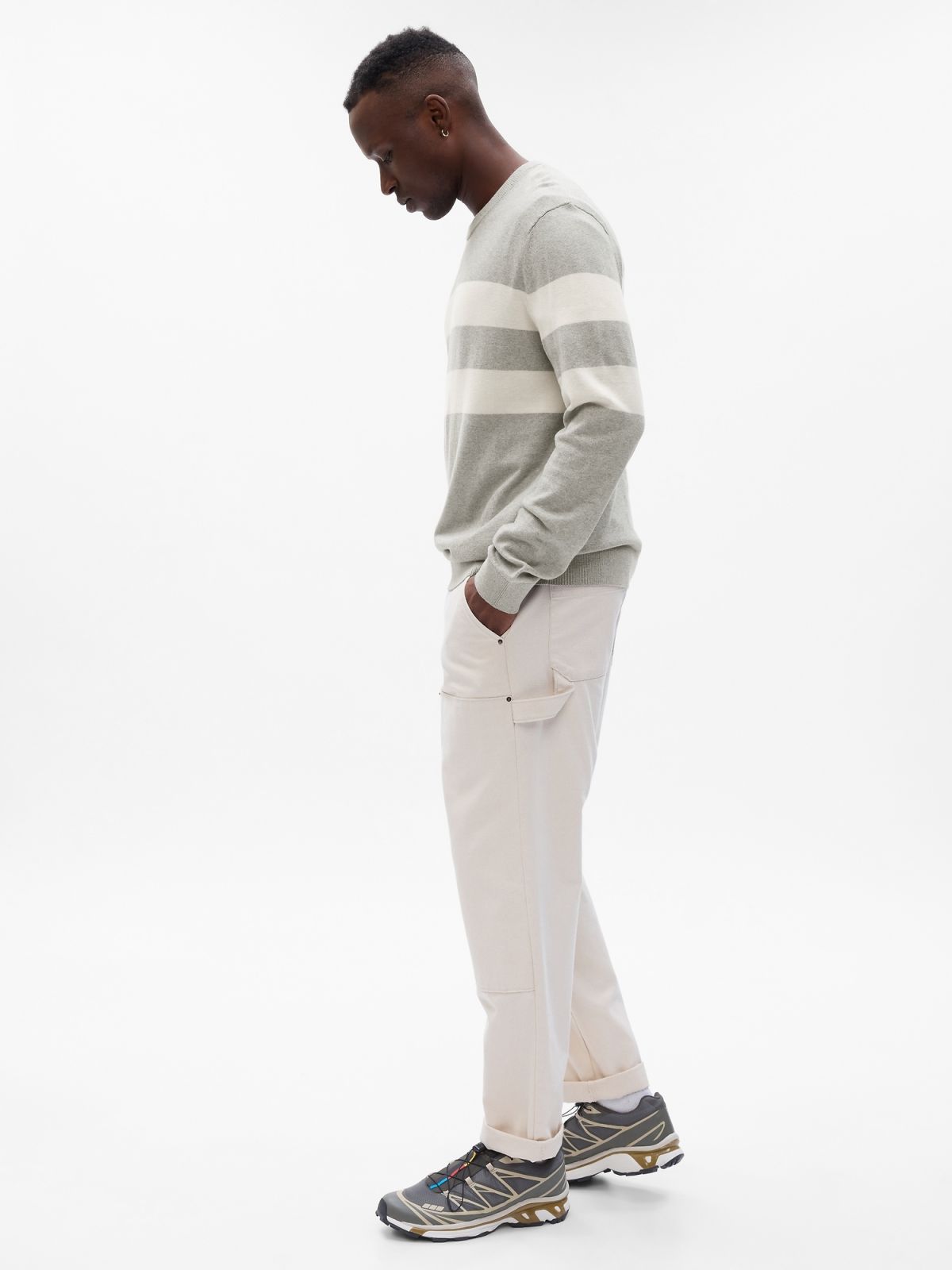 Striped Crewneck Sweater-730479000